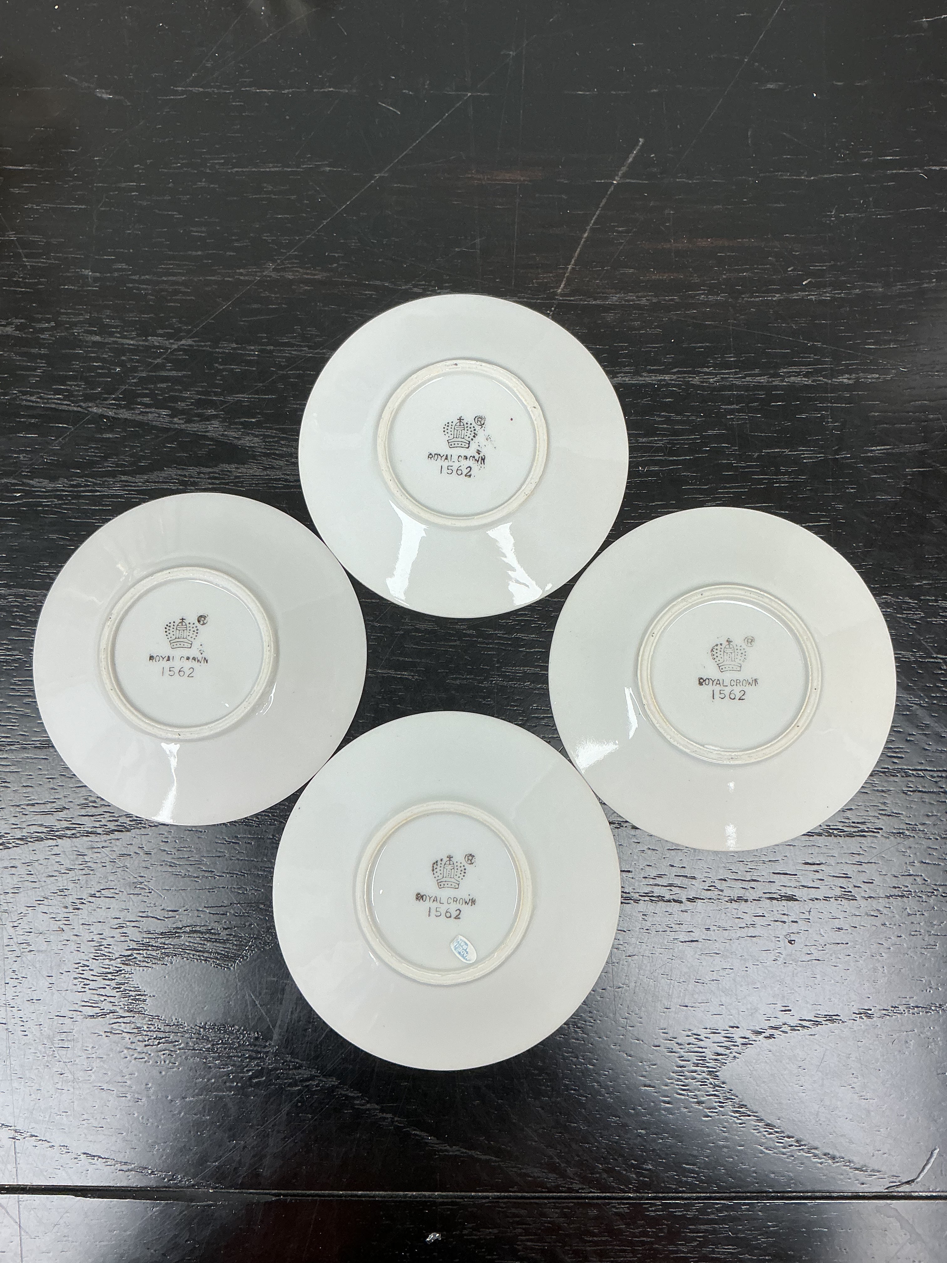 Vintage Porcelain Demitasse Cup and Saucer set of 4