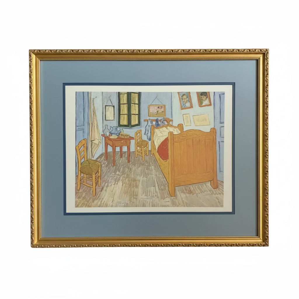Framed Print of Van Gogh's Bedroom in Arles