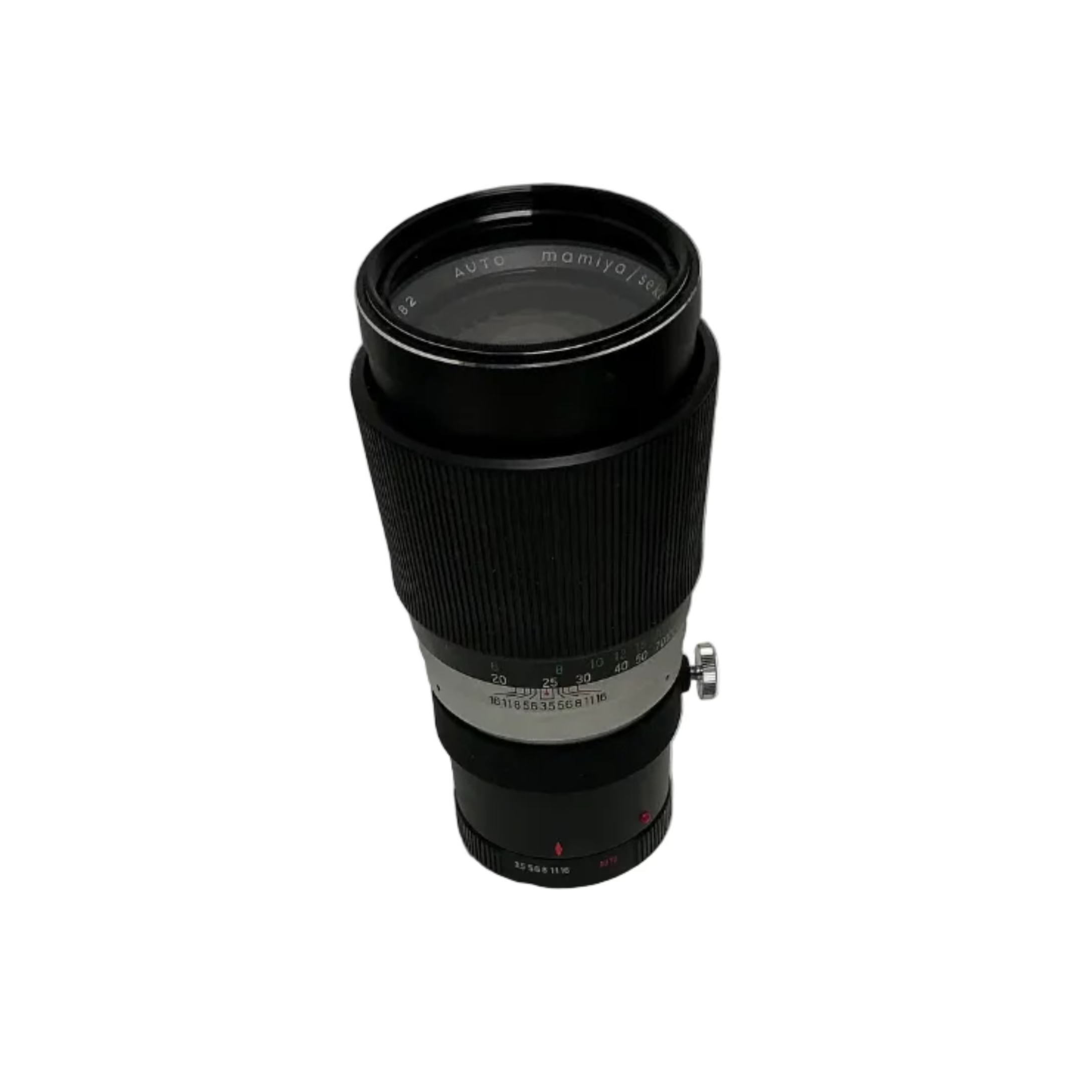 Vintage Mamiya/Sekor 200mm Telephoto Camera Lens No. 11082 with Case