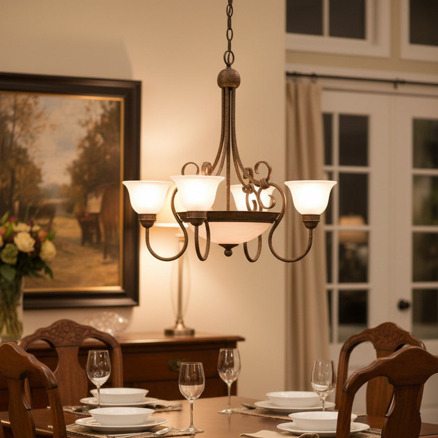 Four Light Chandelier
