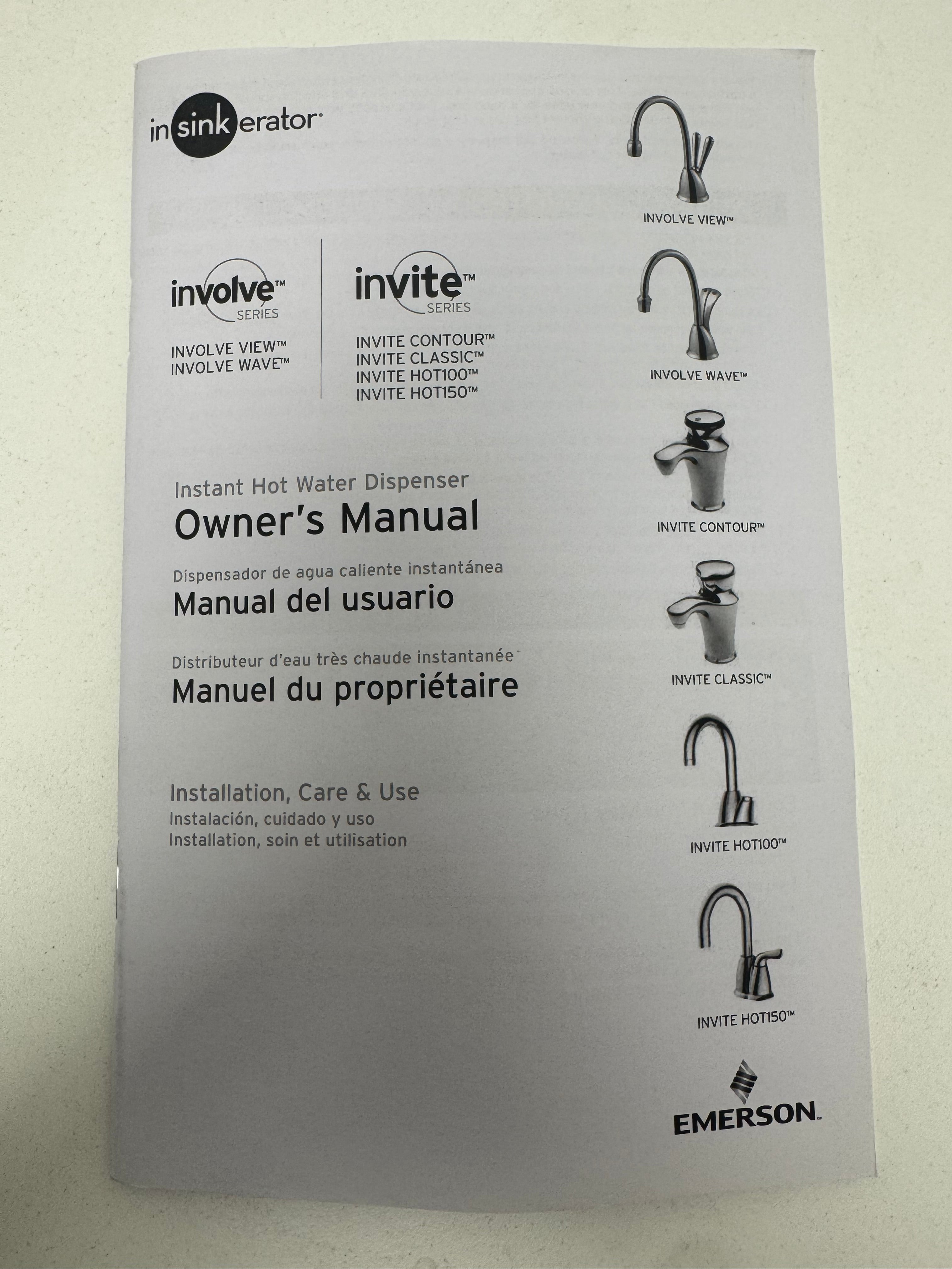 Franke InSinkErator H-Contour Instant Hot Water Dispenser - 44668/44805
