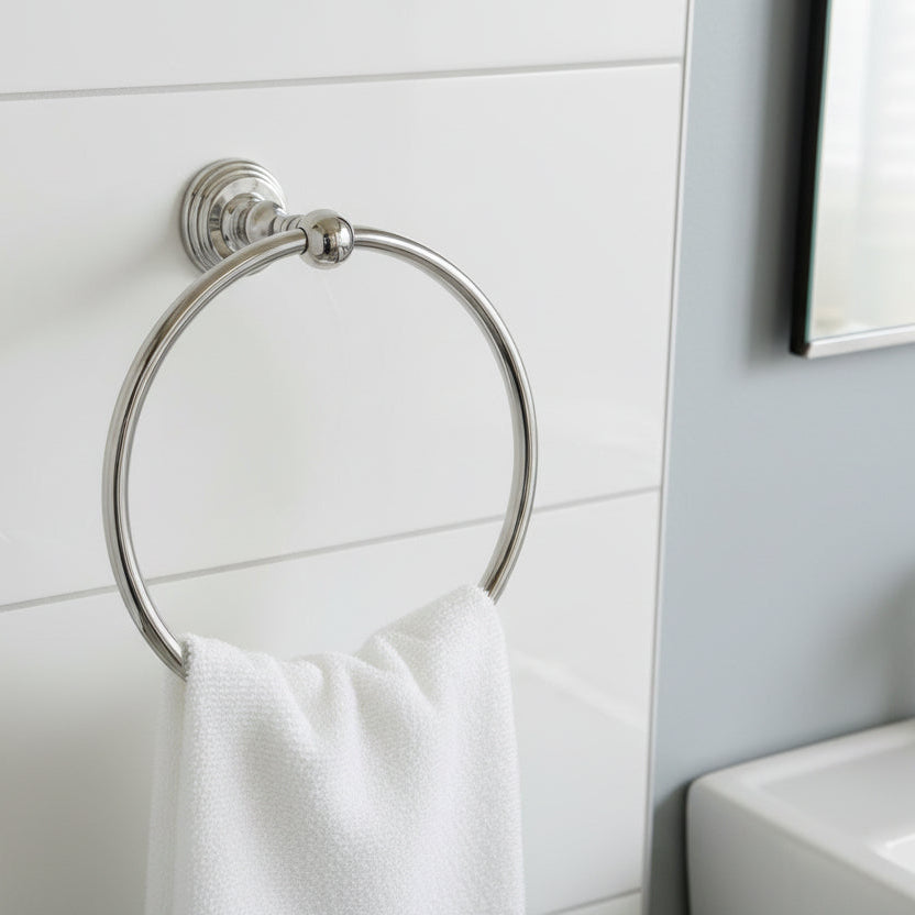 Jado 8" Towel Ring | Platinum Nickel (033/200/150)