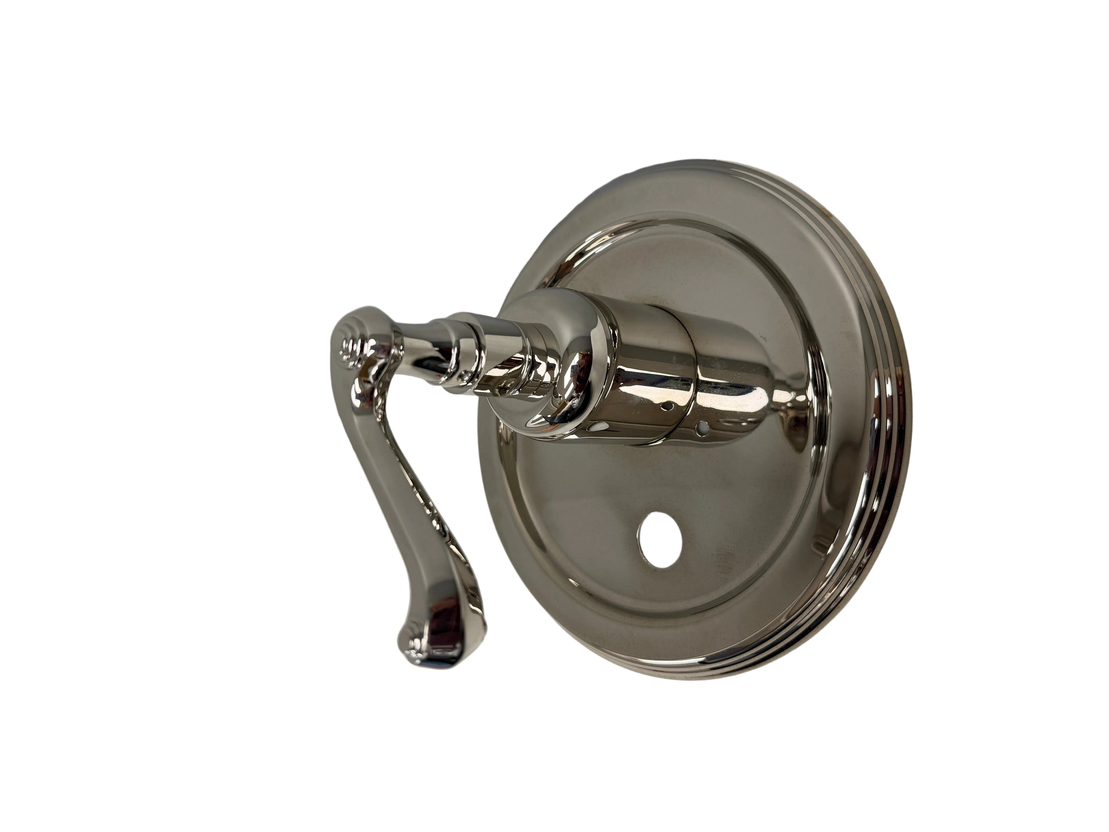 Jado Curved Lever Pressure Balance Tub/Shower Valve Trim | Platinum Nickel (853547.150)