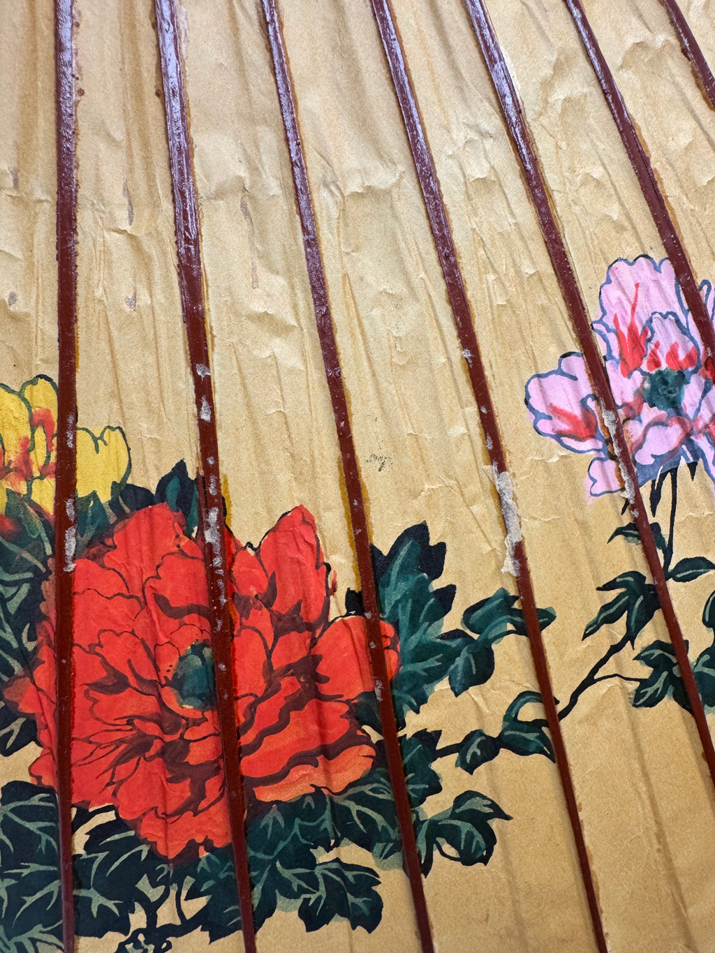 Vintage Asian Paper Parasol