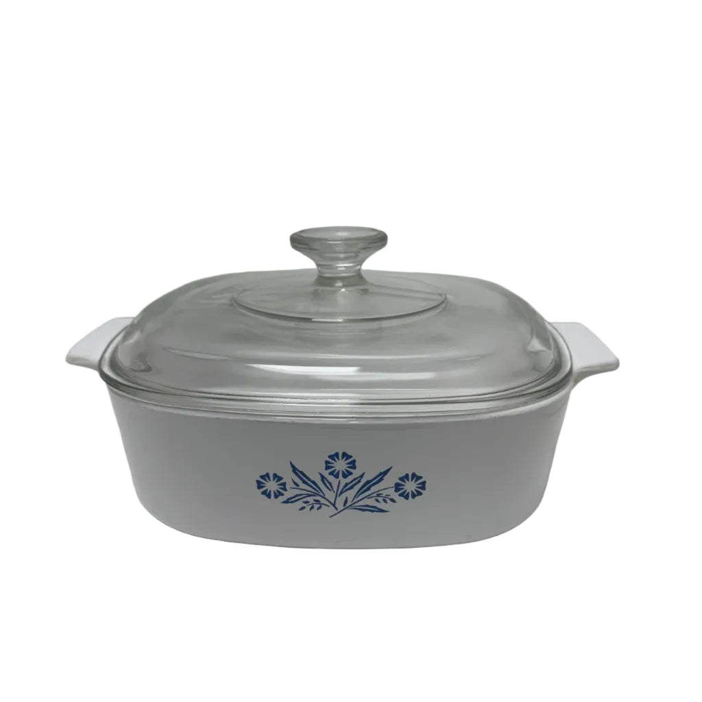 Vintage CorningWare Blue Cornflower 2-Liter Casserole Dish with Lid (A - 2 - B 2L)