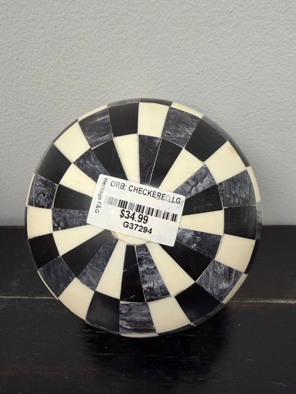 Heritage Farm and Garden - Checkered Orb - Large