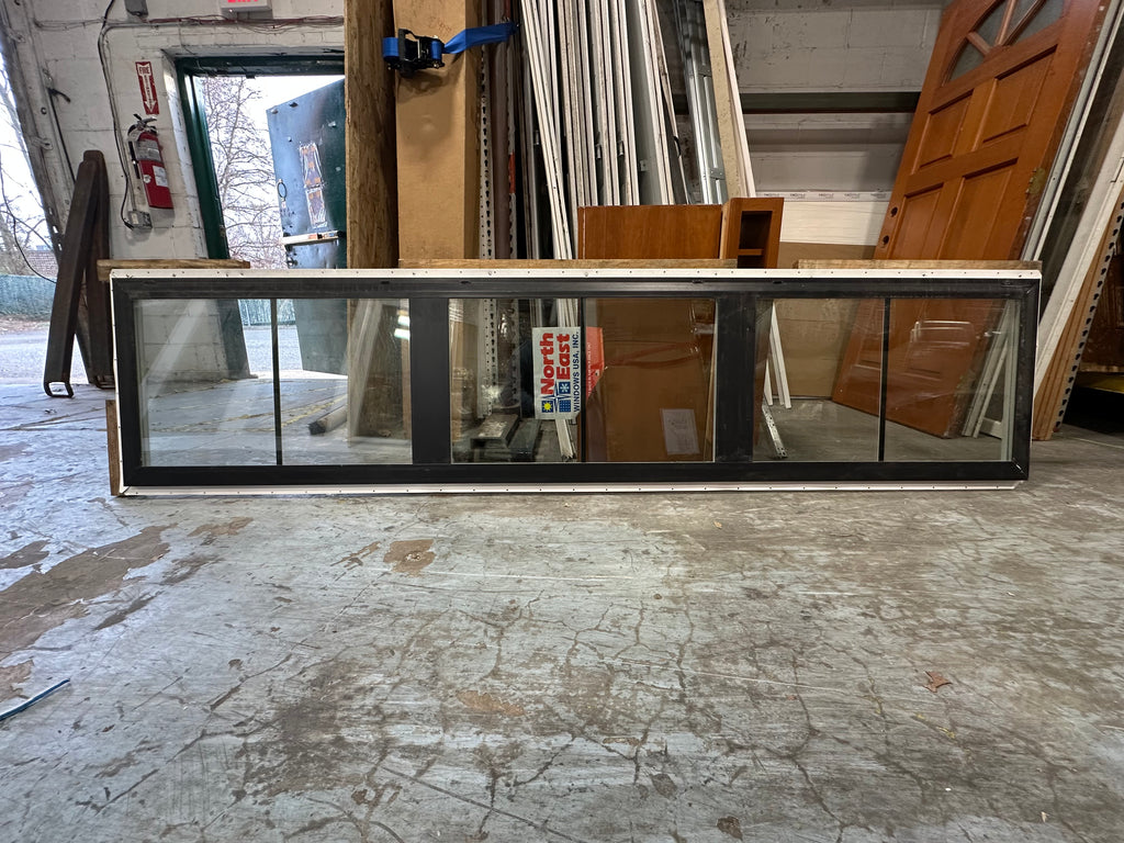 Large, Black-Framed Horizontal Window