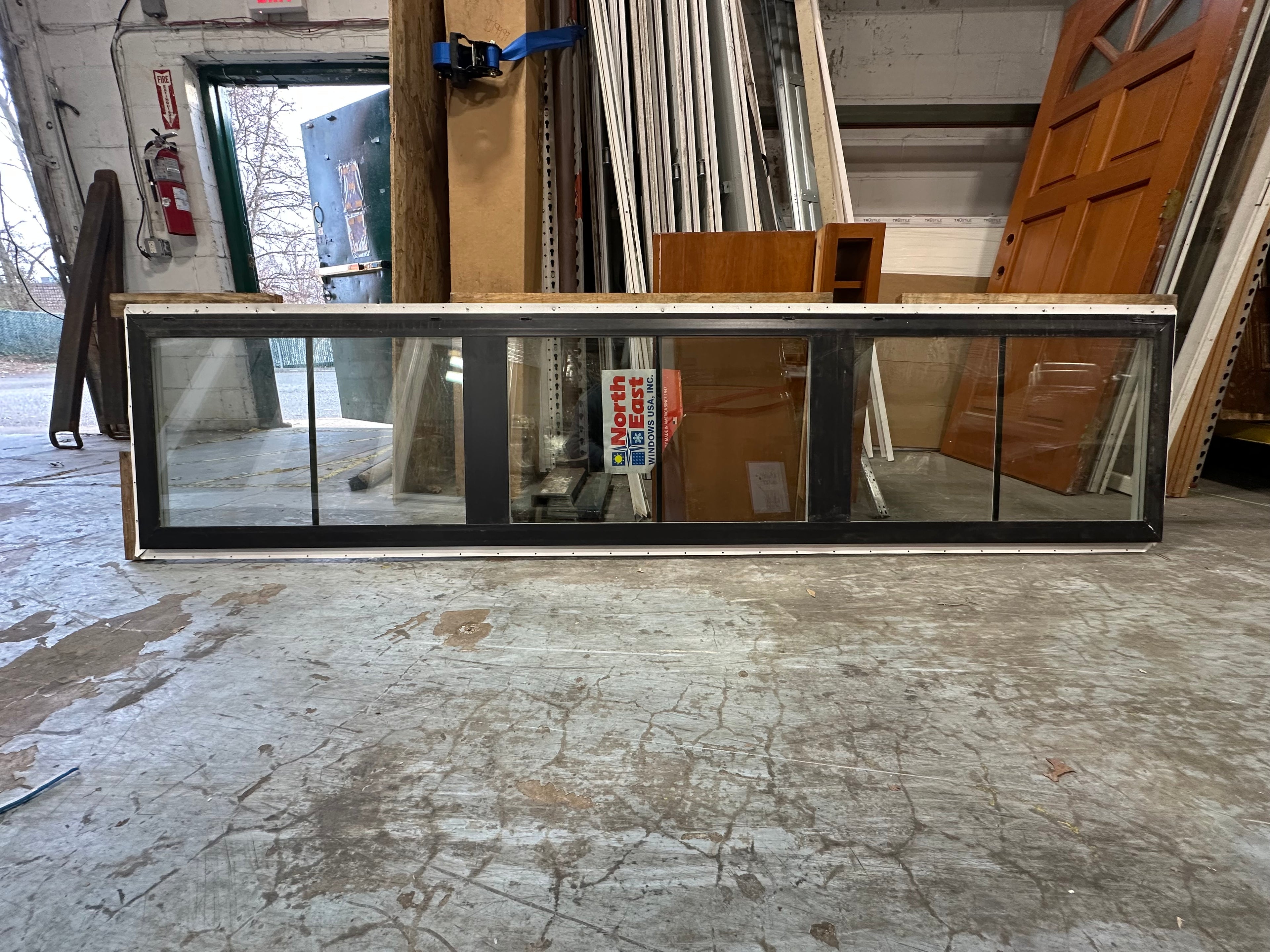 Large, Black-Framed Horizontal Window