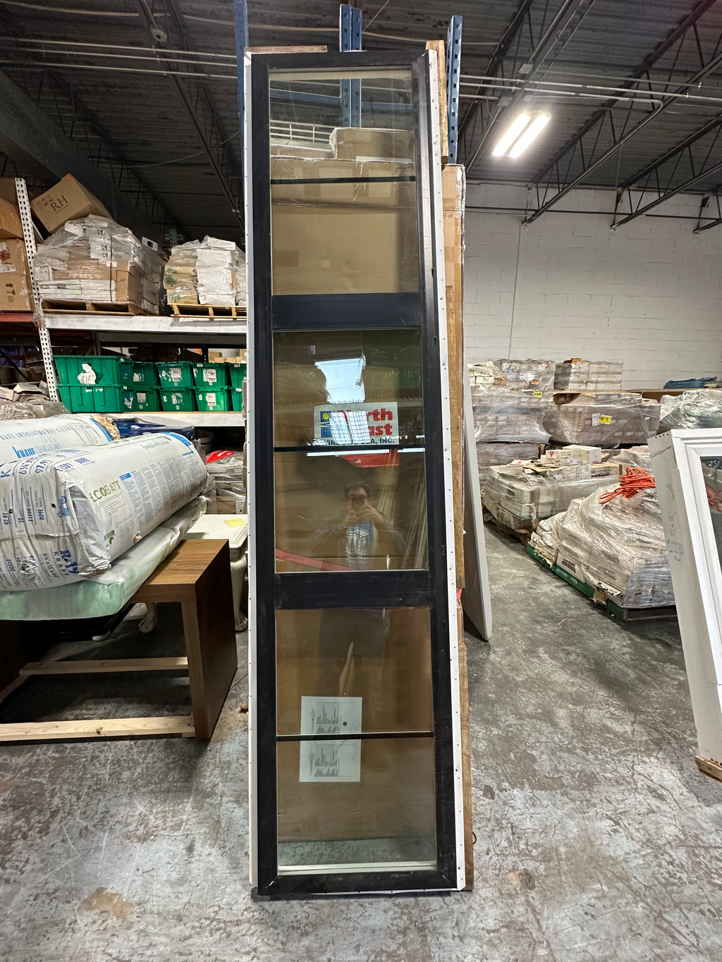 Large, Black-Framed Horizontal Window