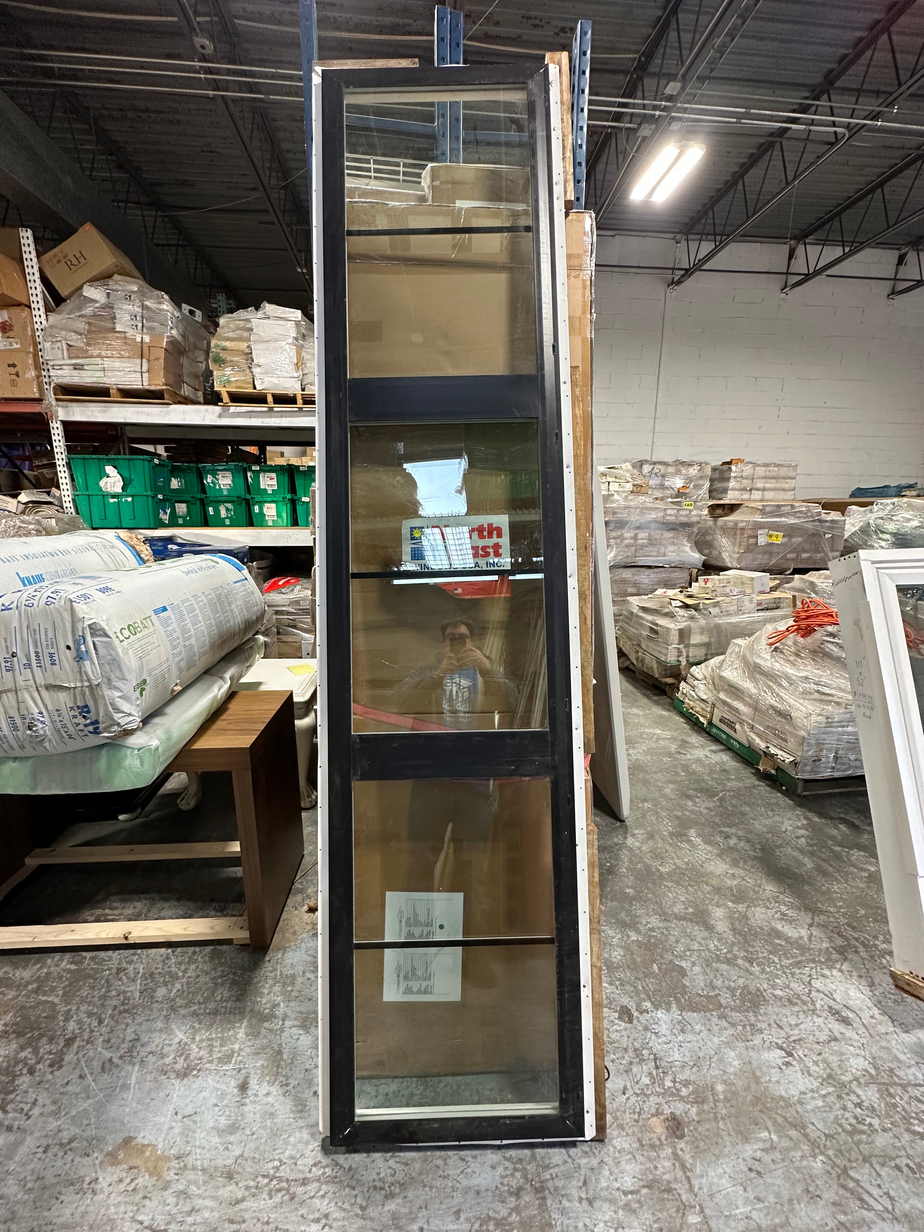 Large, Black-Framed Horizontal Window