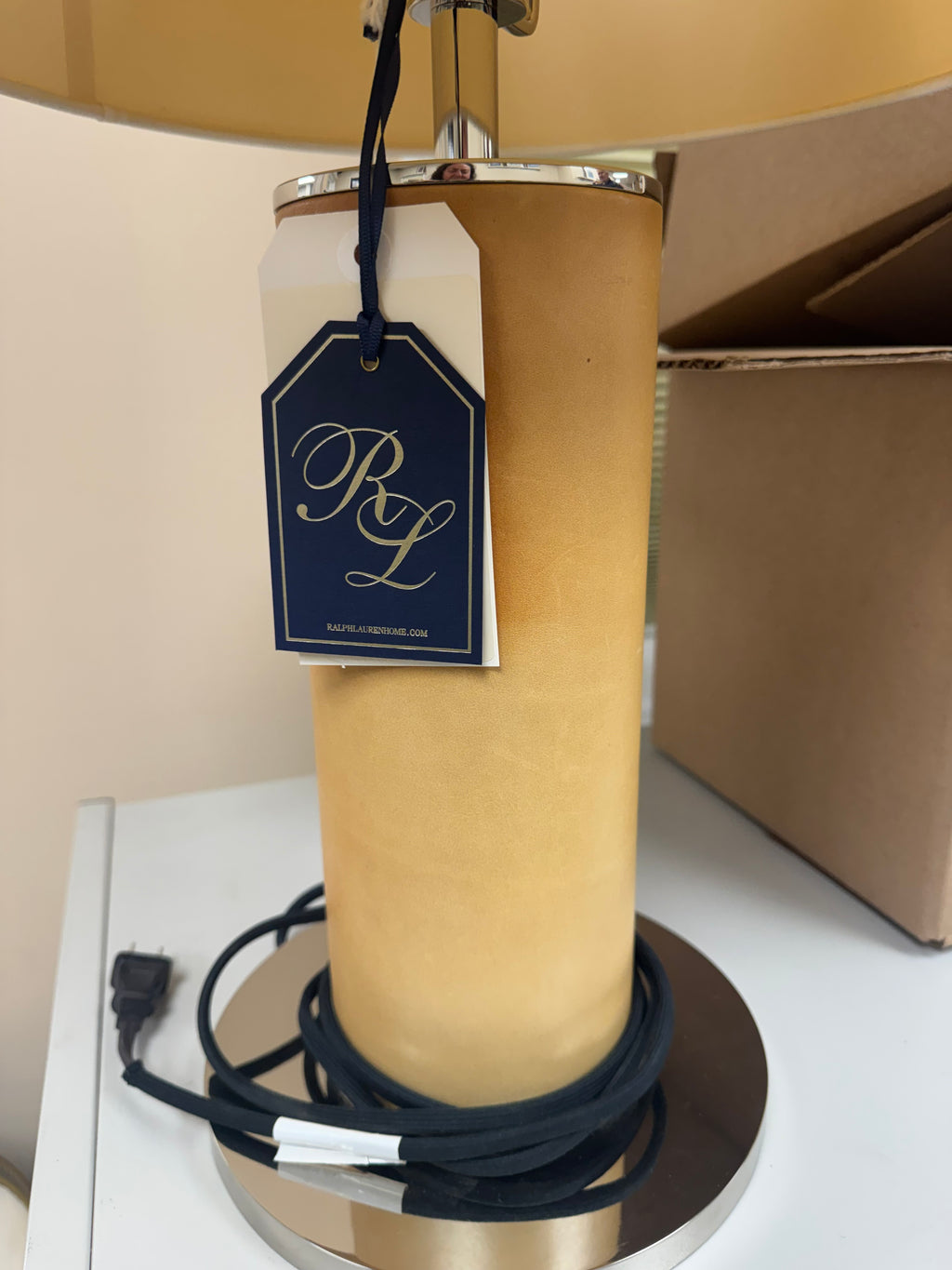 Beckford Leather Table Lamp by Ralph Lauren