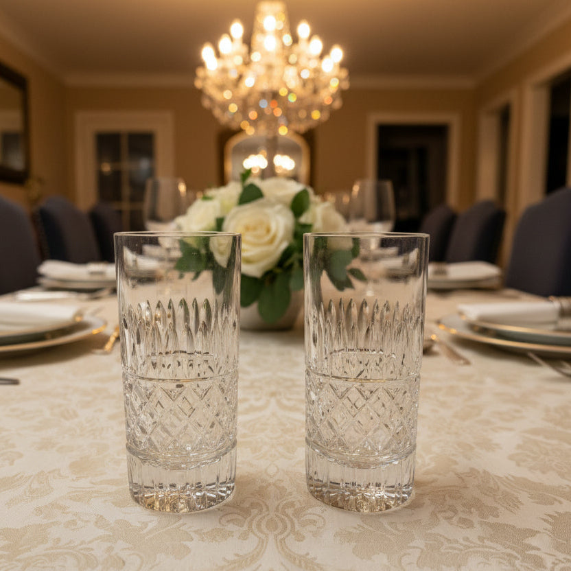 Set of 2 Crystal Glasses