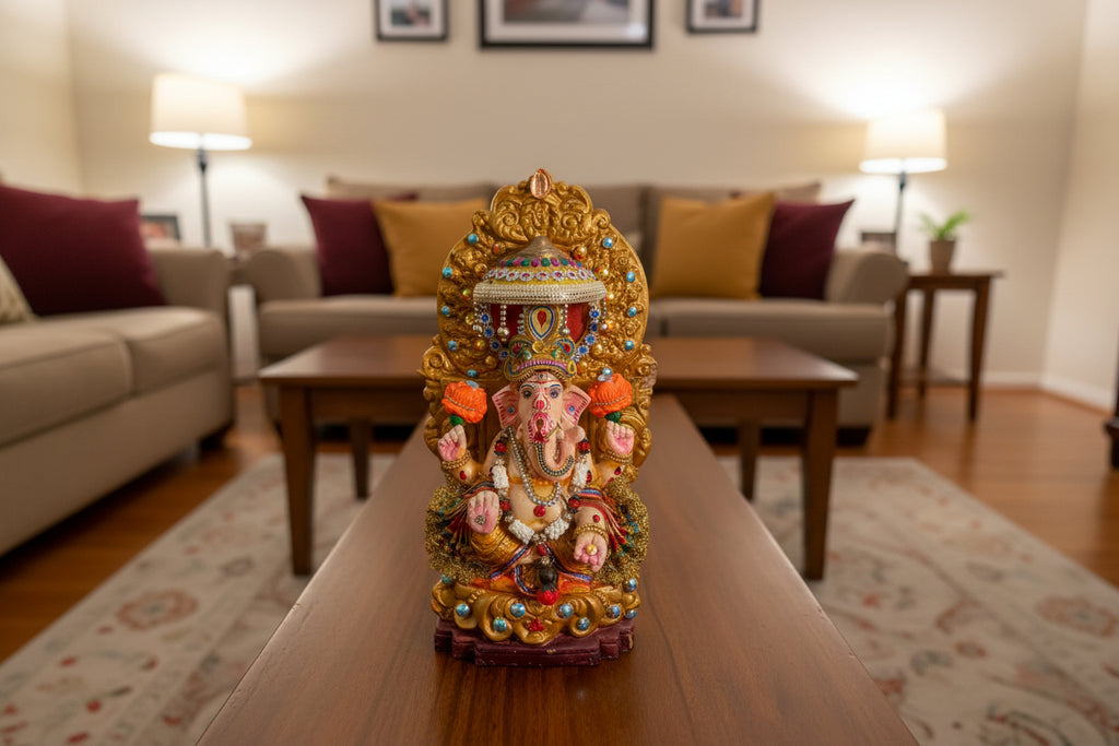 Laxmi and Ganesh Hindu Figurines
