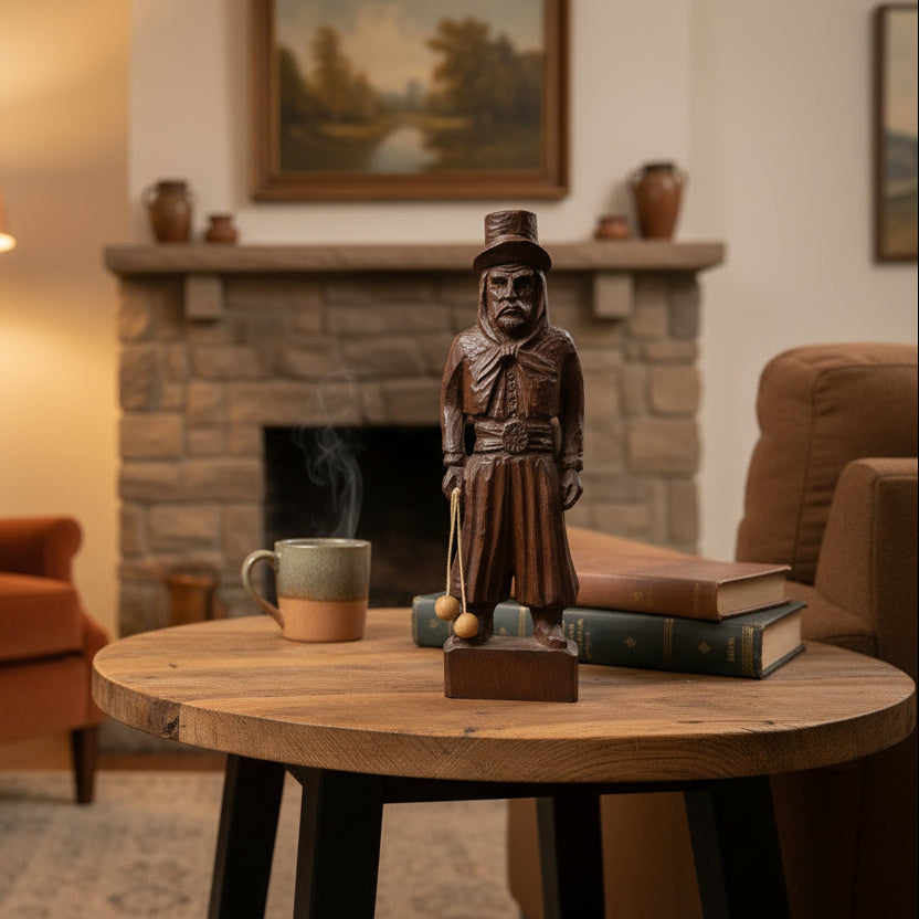 Vintage Hand-Carved Gaucho Figure