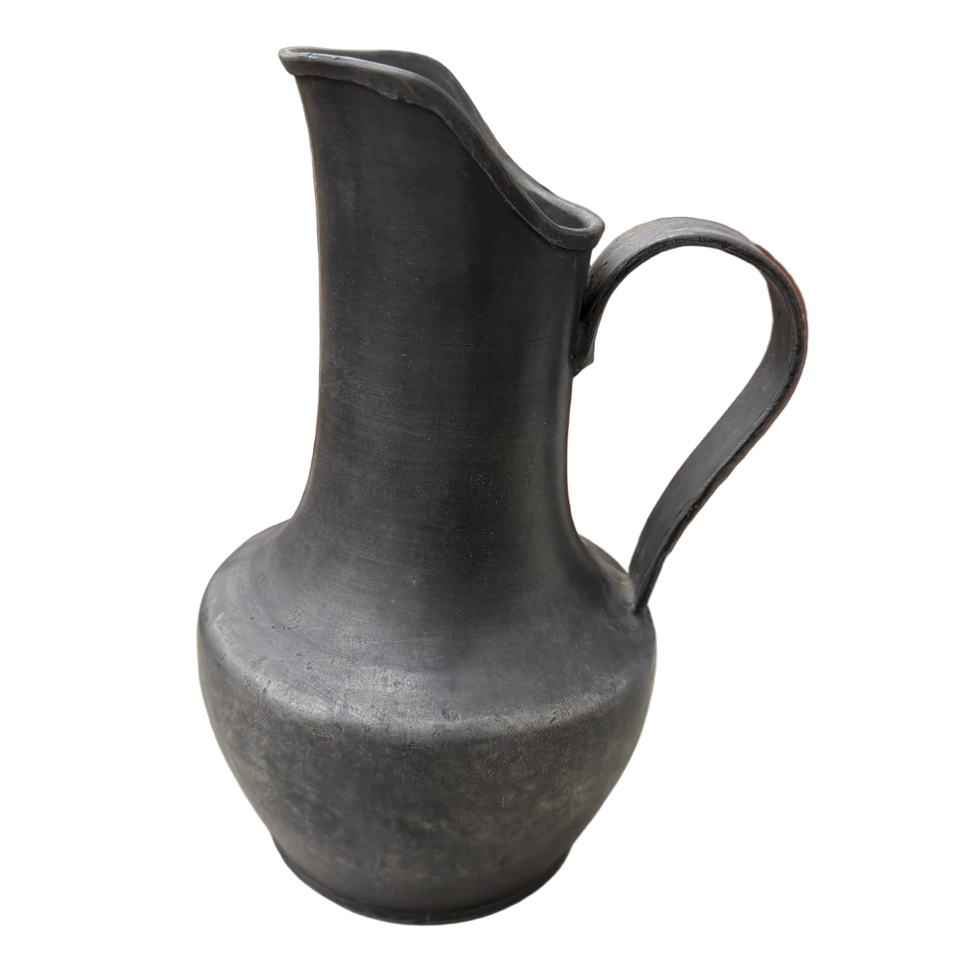 Vintage Hand-Made Pewter Pitcher