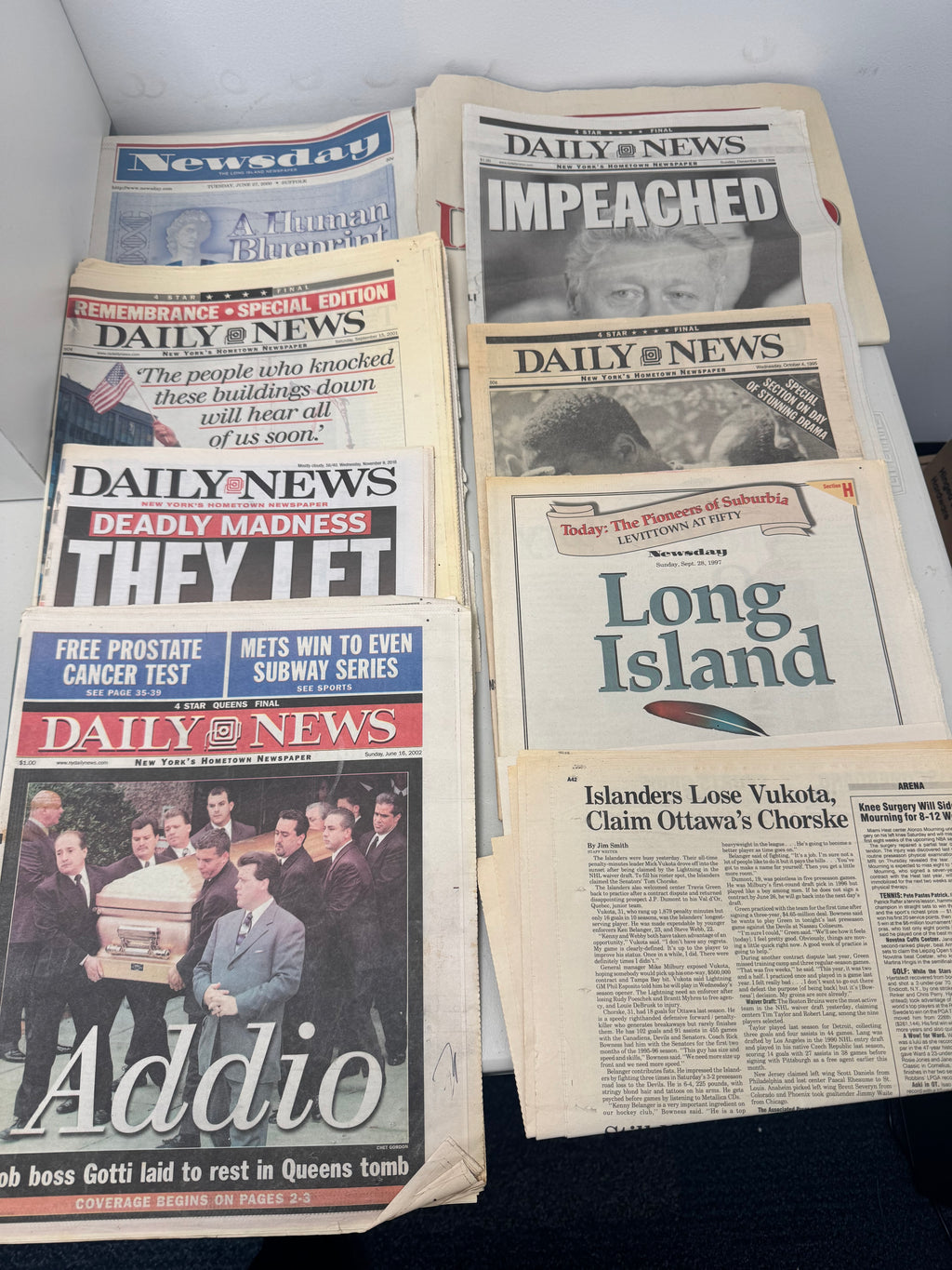 New York Newspaper Grouping - World News Over the Years