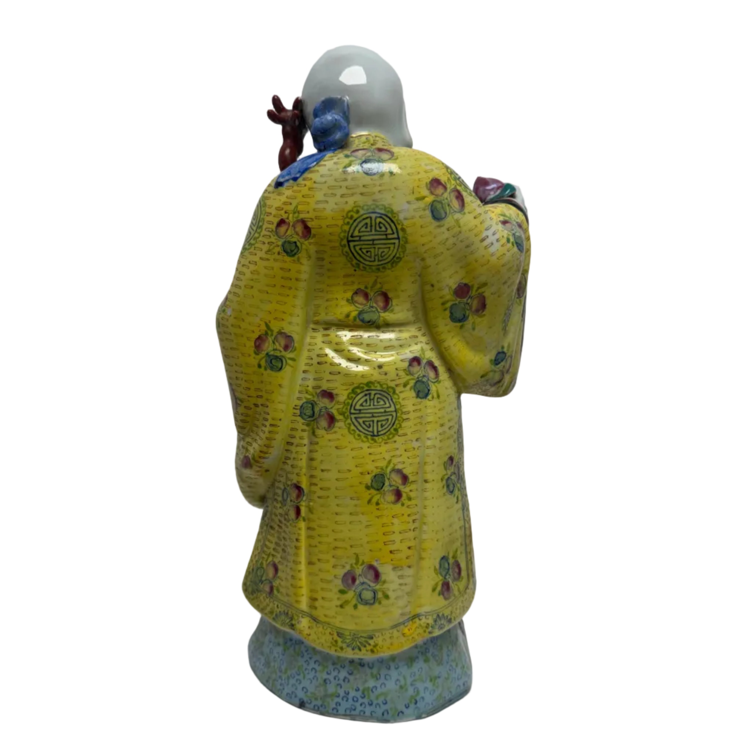 Ceramic Figure of Shou Xing the Chinese God of Longevity
