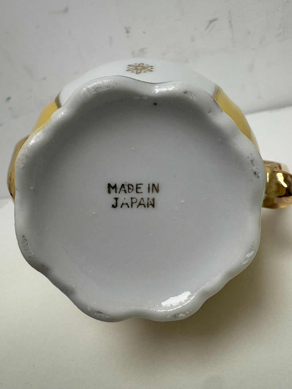 Vintage Japanese Lusterware Porcelain Demitasse Set