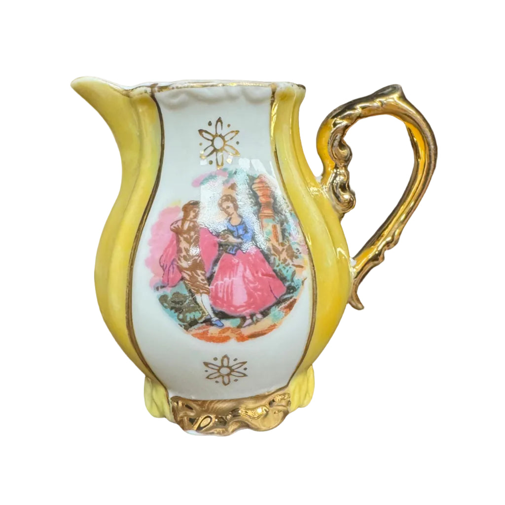 Vintage Japanese Lusterware Porcelain Demitasse Set