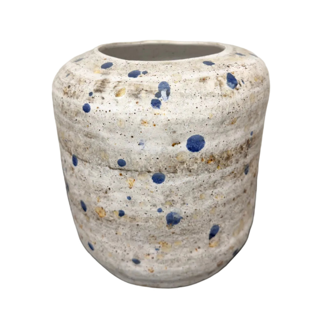 Crate & Barrel Myron Large Speckled Vase