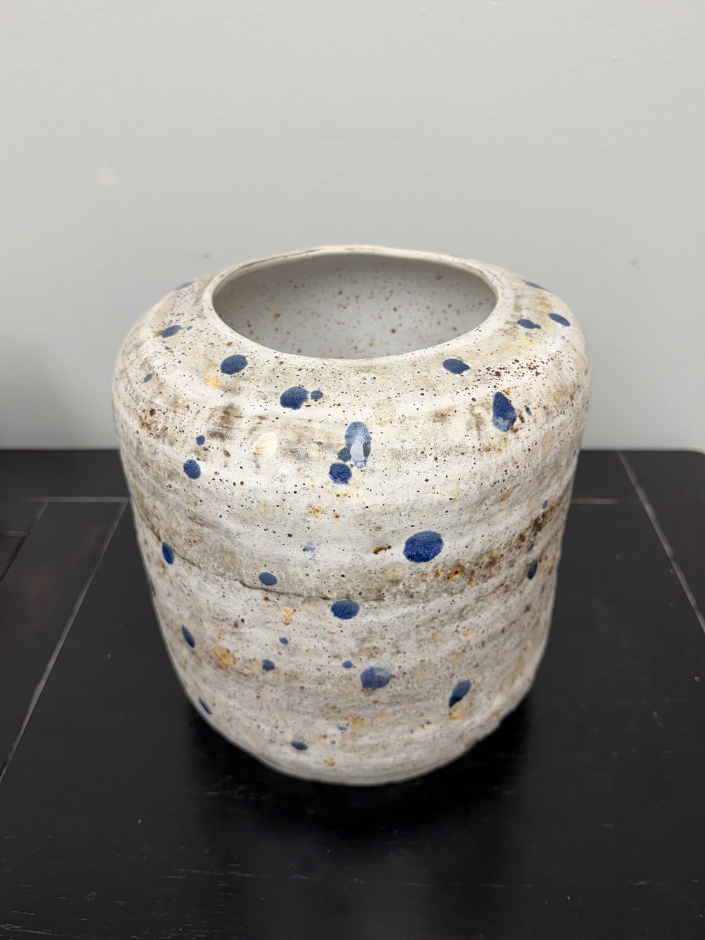 Crate & Barrel Myron Large Speckled Vase