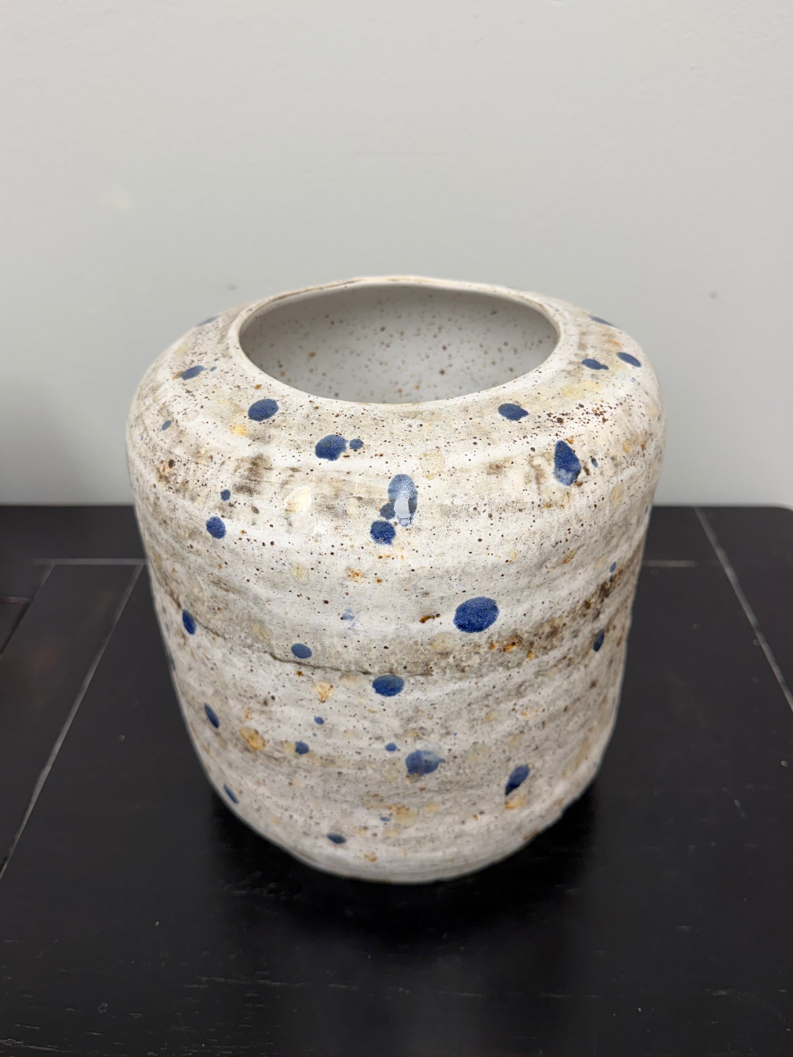 Crate & Barrel Myron Large Speckled Vase
