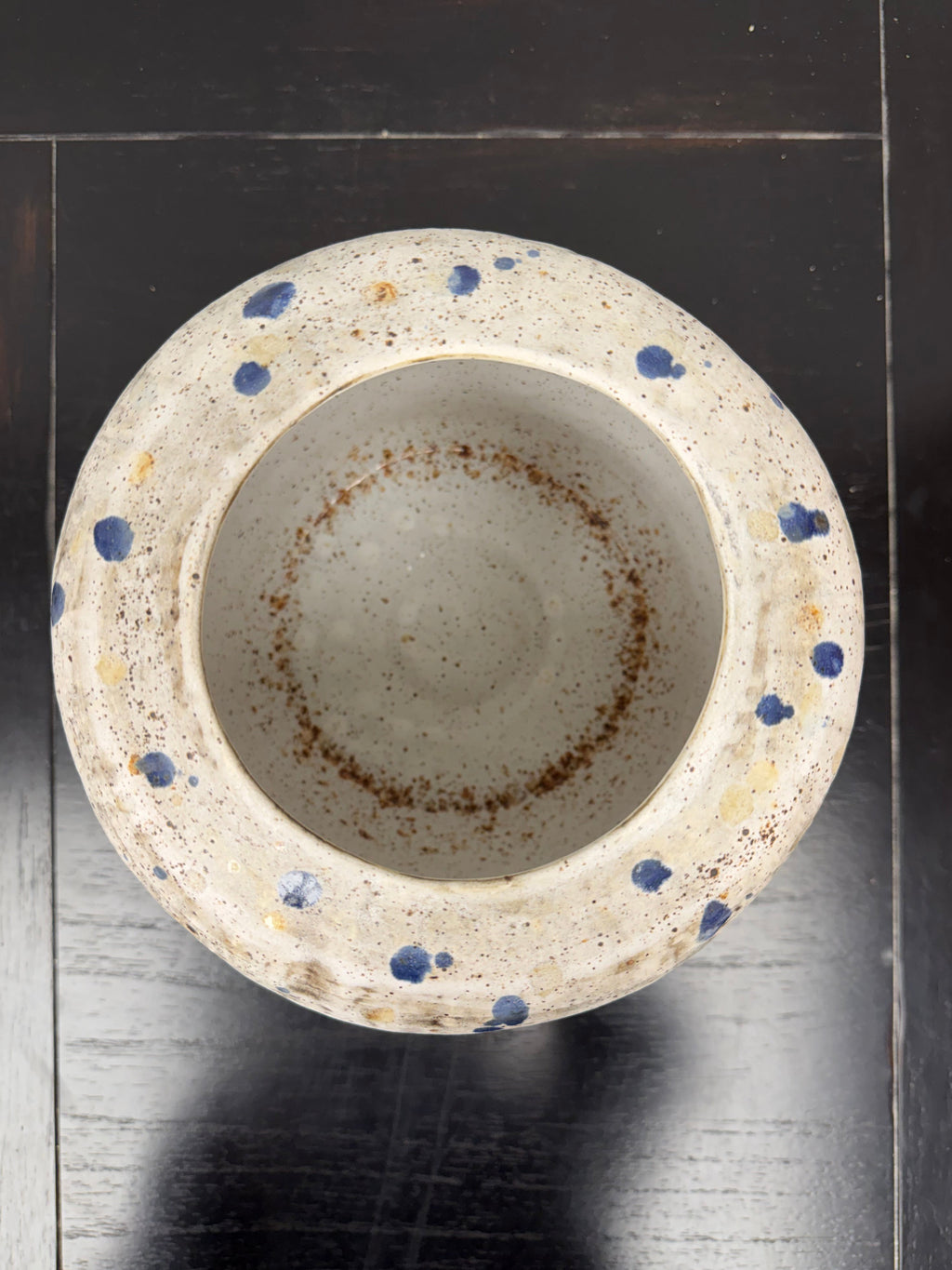 Crate & Barrel Myron Large Speckled Vase