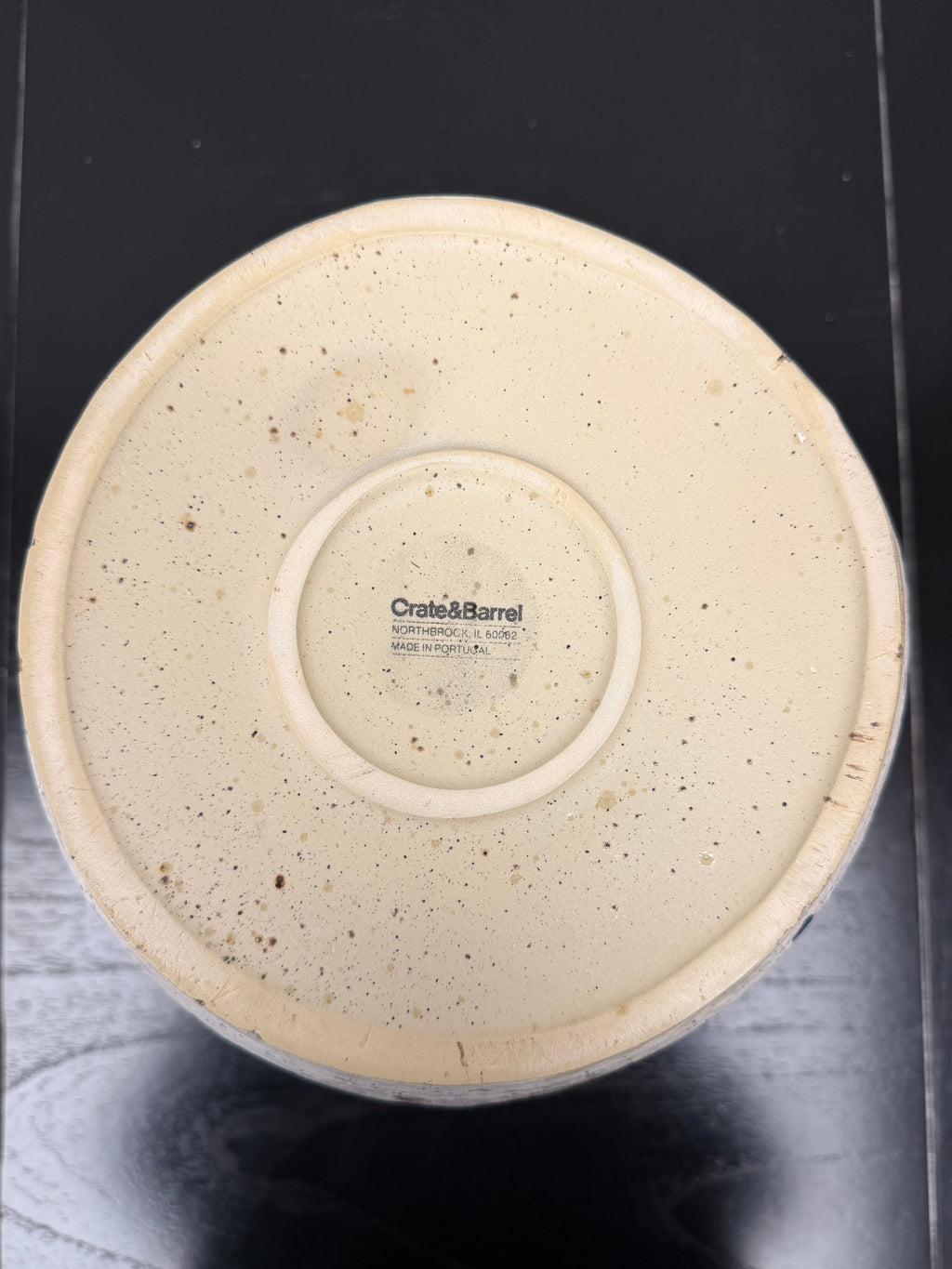 Crate & Barrel Myron Large Speckled Vase