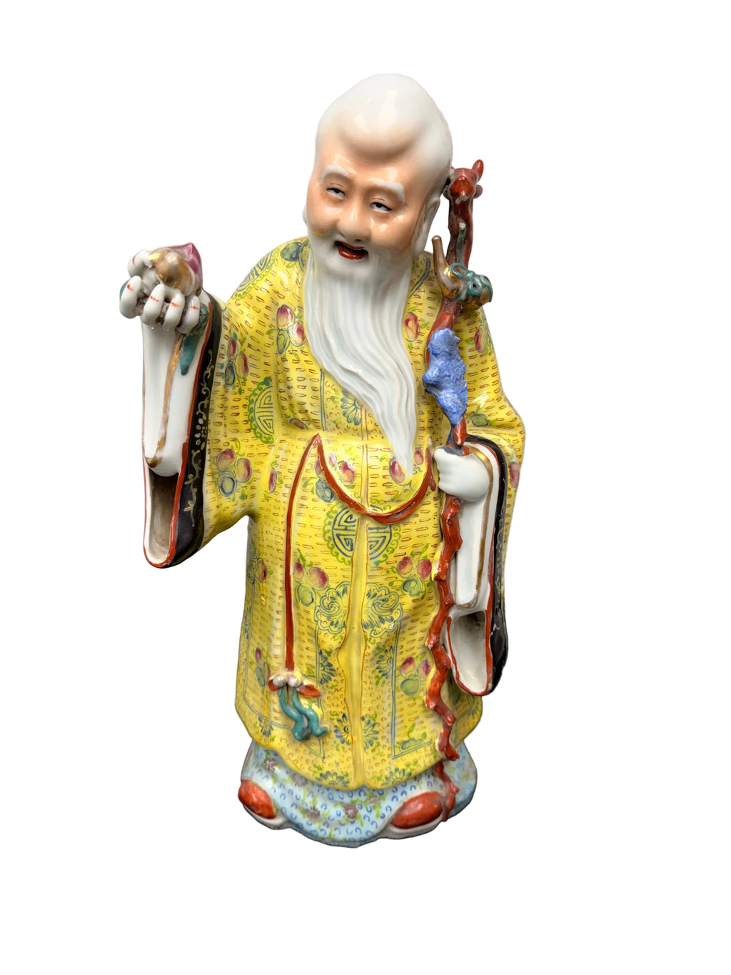 Ceramic Figure of Shou Xing the Chinese God of Longevity