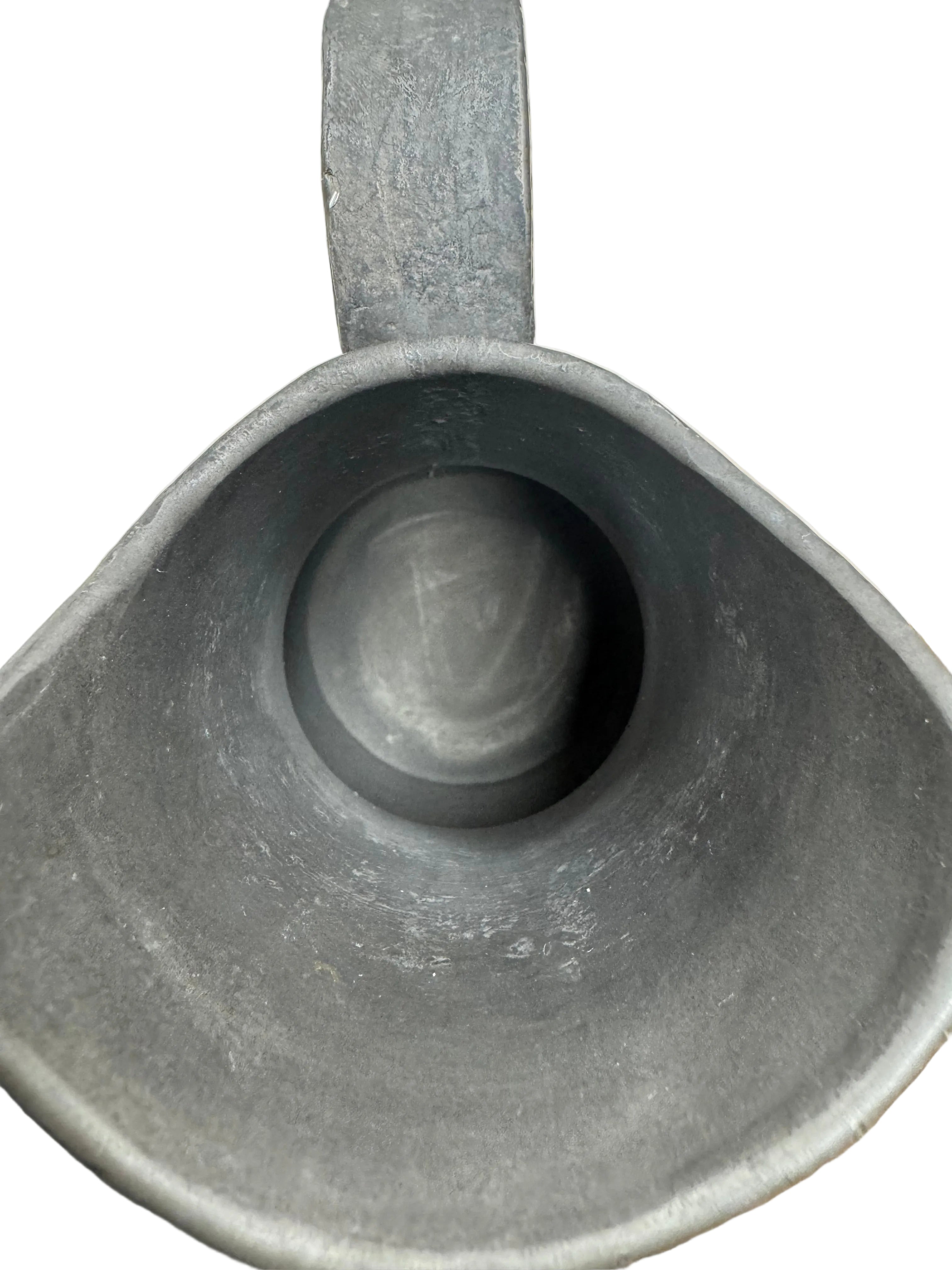 Vintage Hand-Made Pewter Pitcher