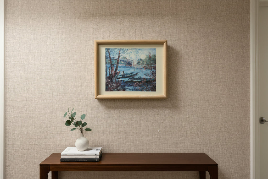 Framed Print of "Fishing in Spring" by Vincent Van Gogh