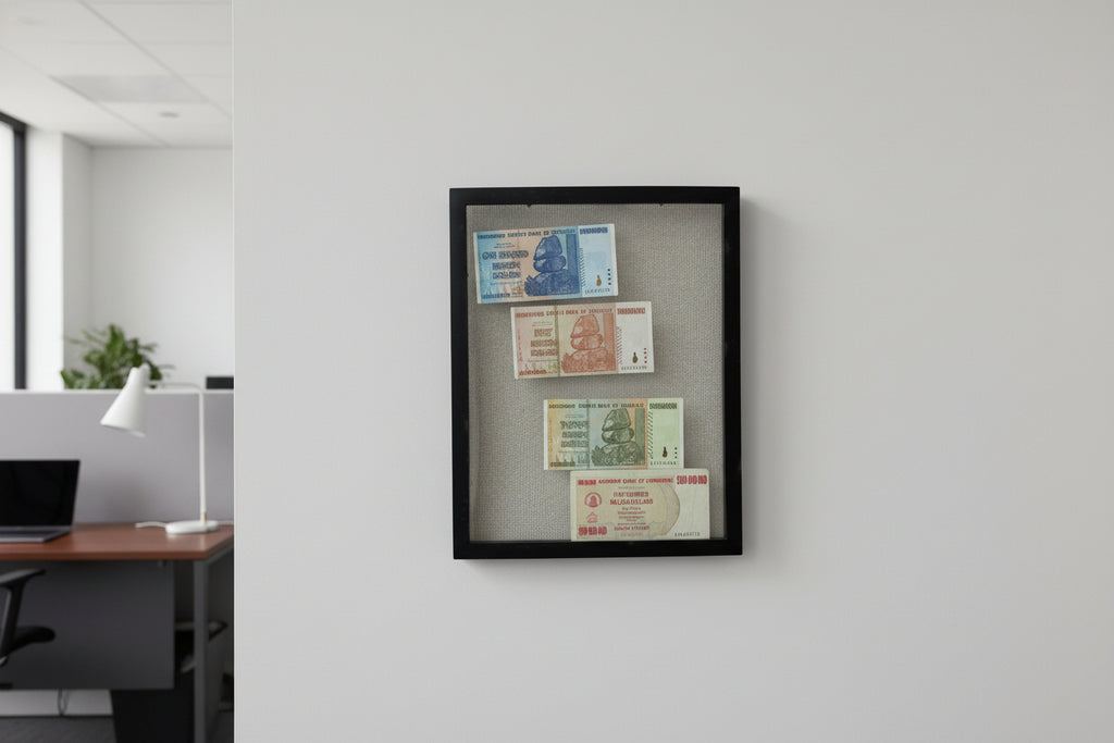 Collection of Hyperinflation Banknotes from Zimbabwe