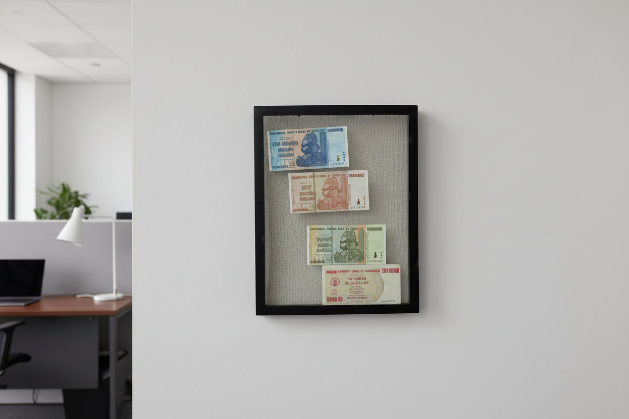 Collection of Hyperinflation Banknotes from Zimbabwe