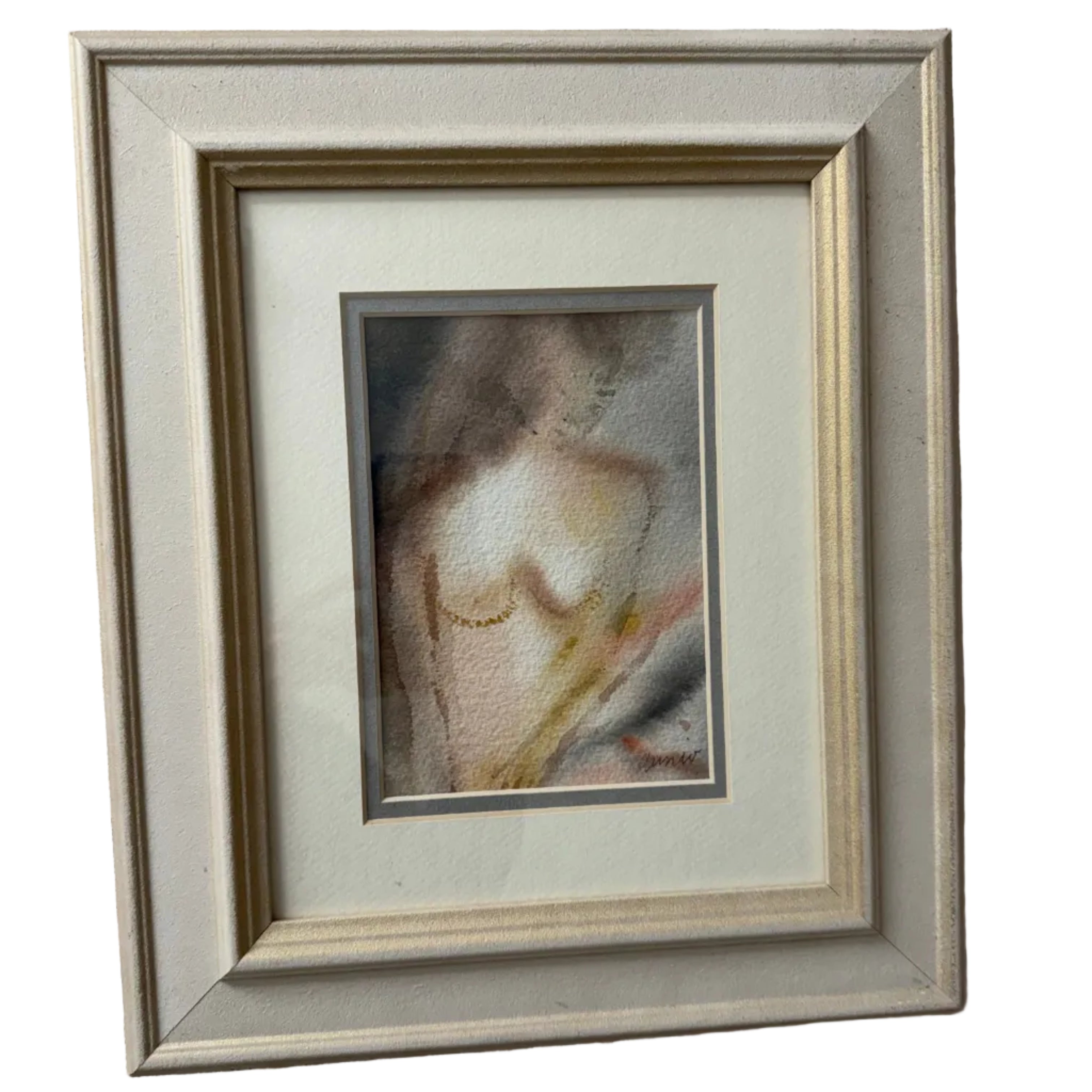 Framed Signed Painting by Irene Aunio