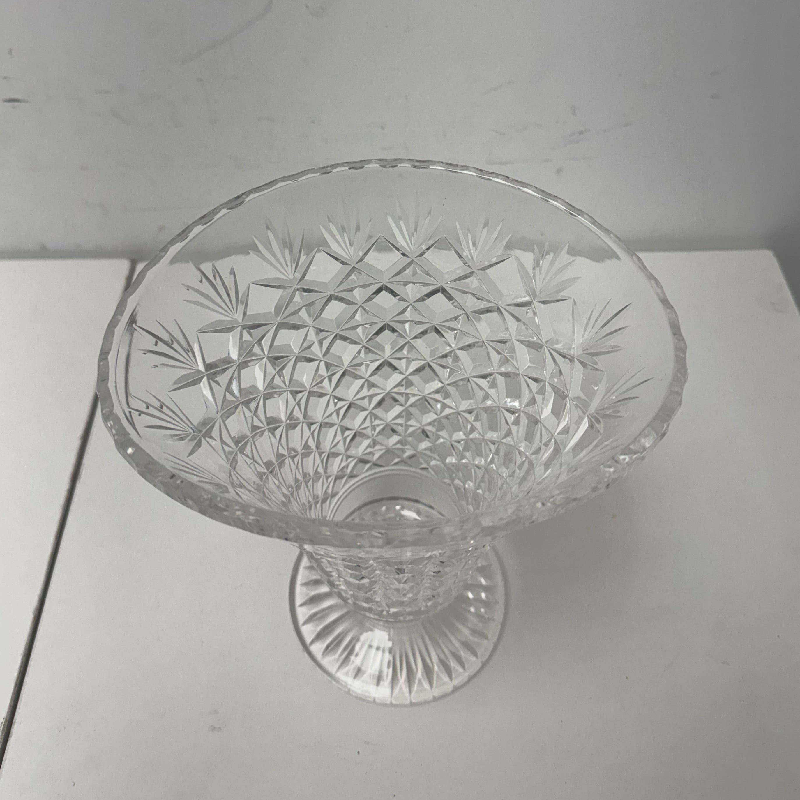 Vintage Indian Glass Trumpet Vase