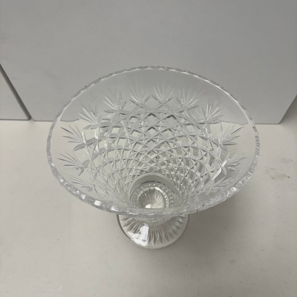 Vintage Indian Glass Trumpet Vase