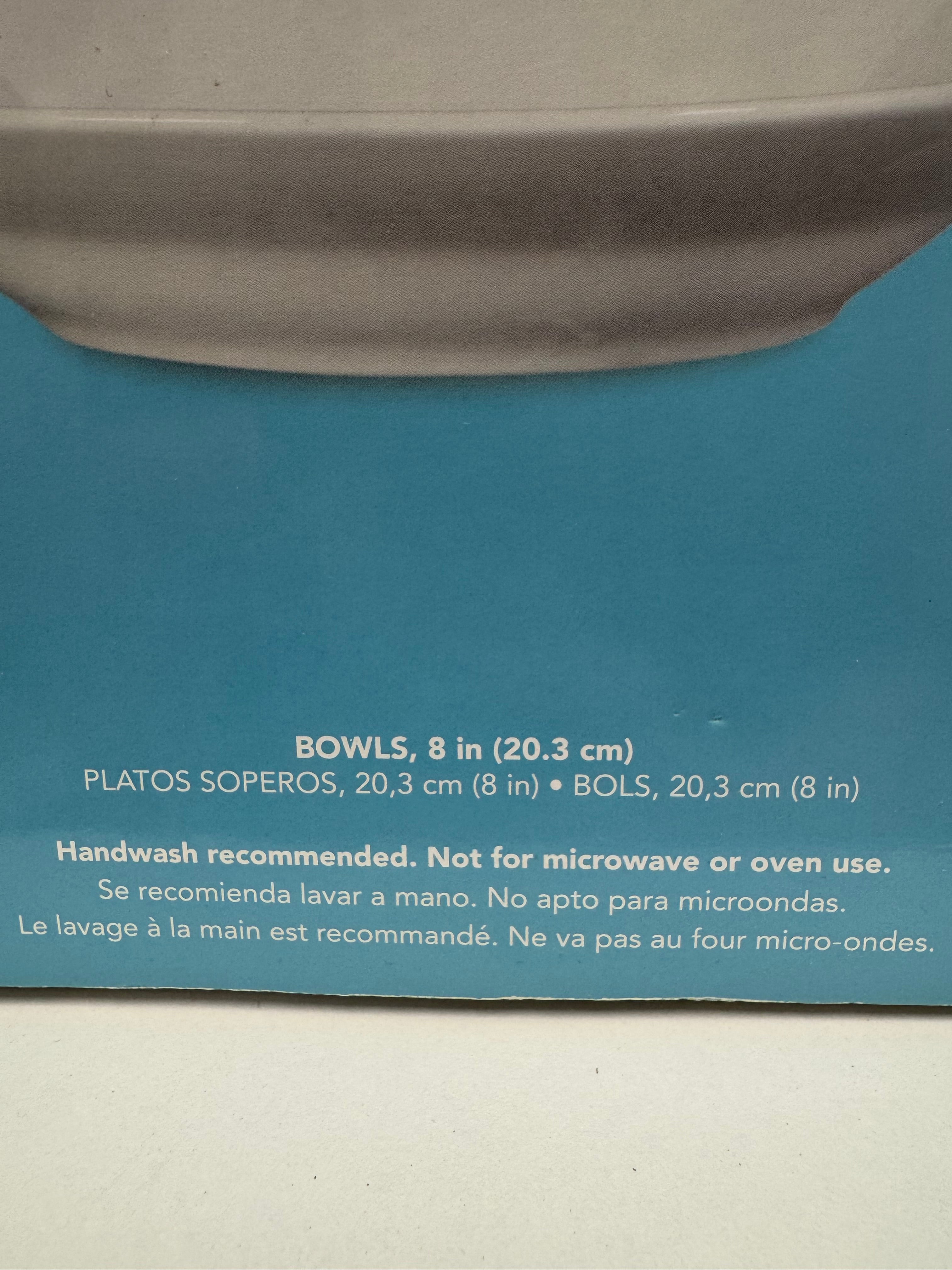 12 Piece Studio Platinum Porcelain Bowl Set