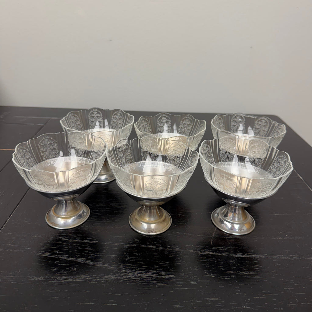 Antique Macbeth-Evans American Sweetheart Dessert Cups - Set of 6