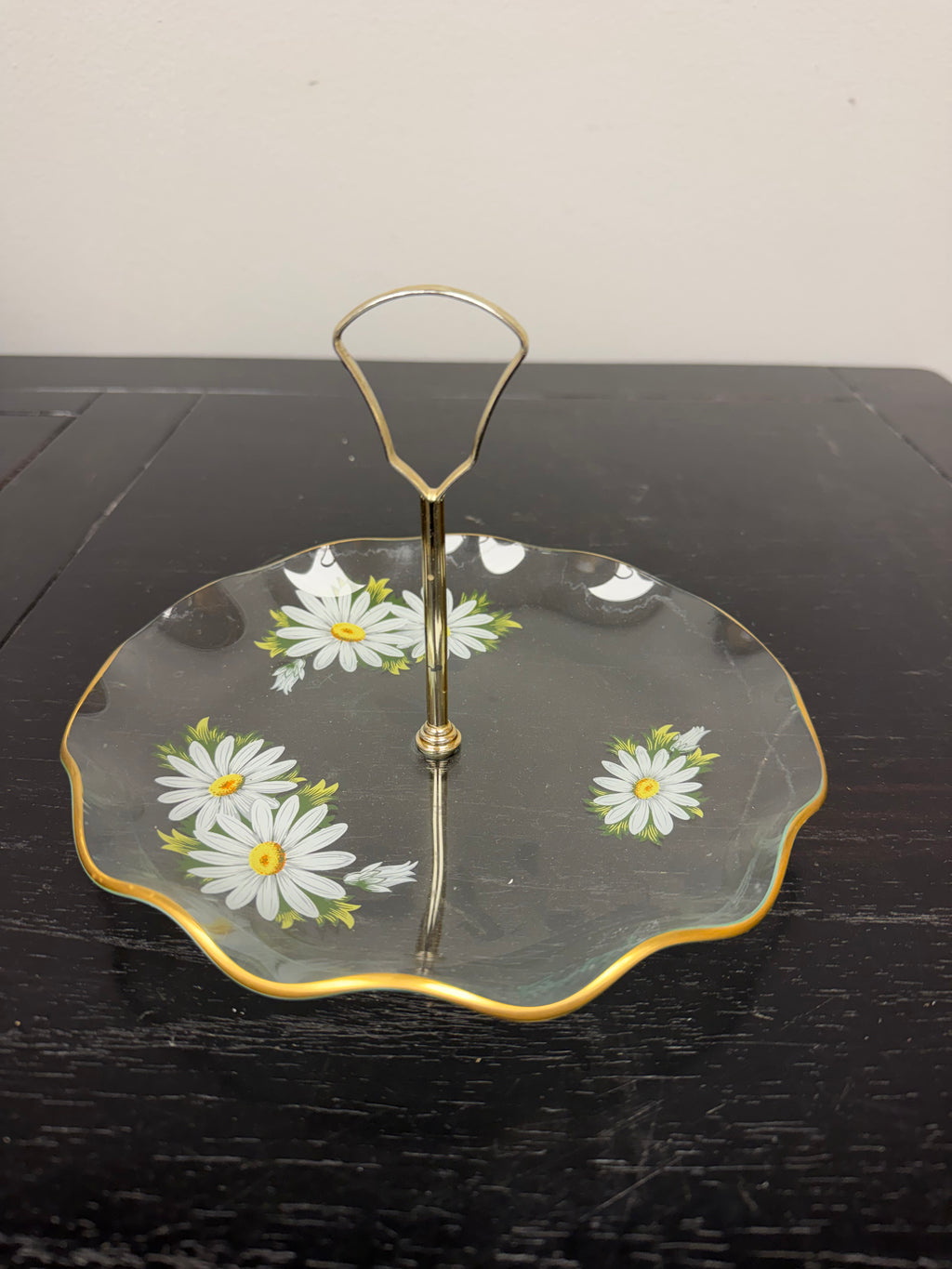 Vintage Pilkington Chance Glass Dessert Tray