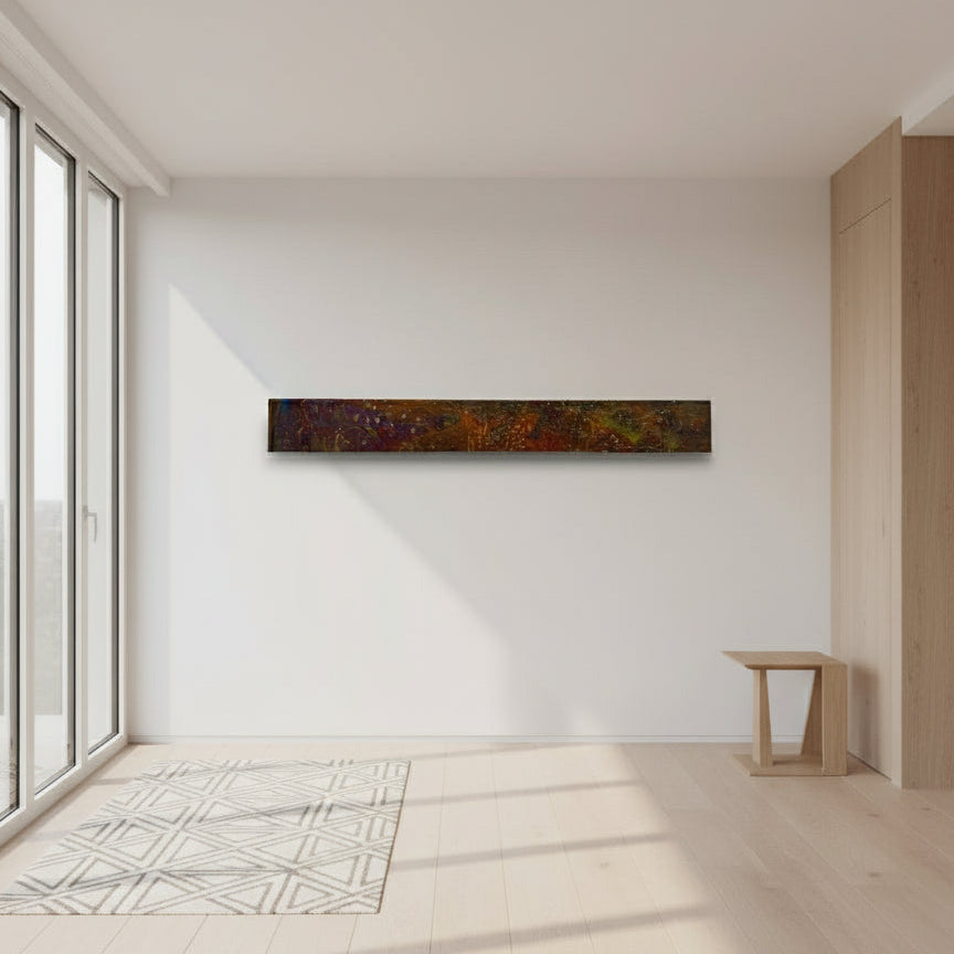 "Narrow 2 Small" Abstract Signed Painting by Daniel Hanifan