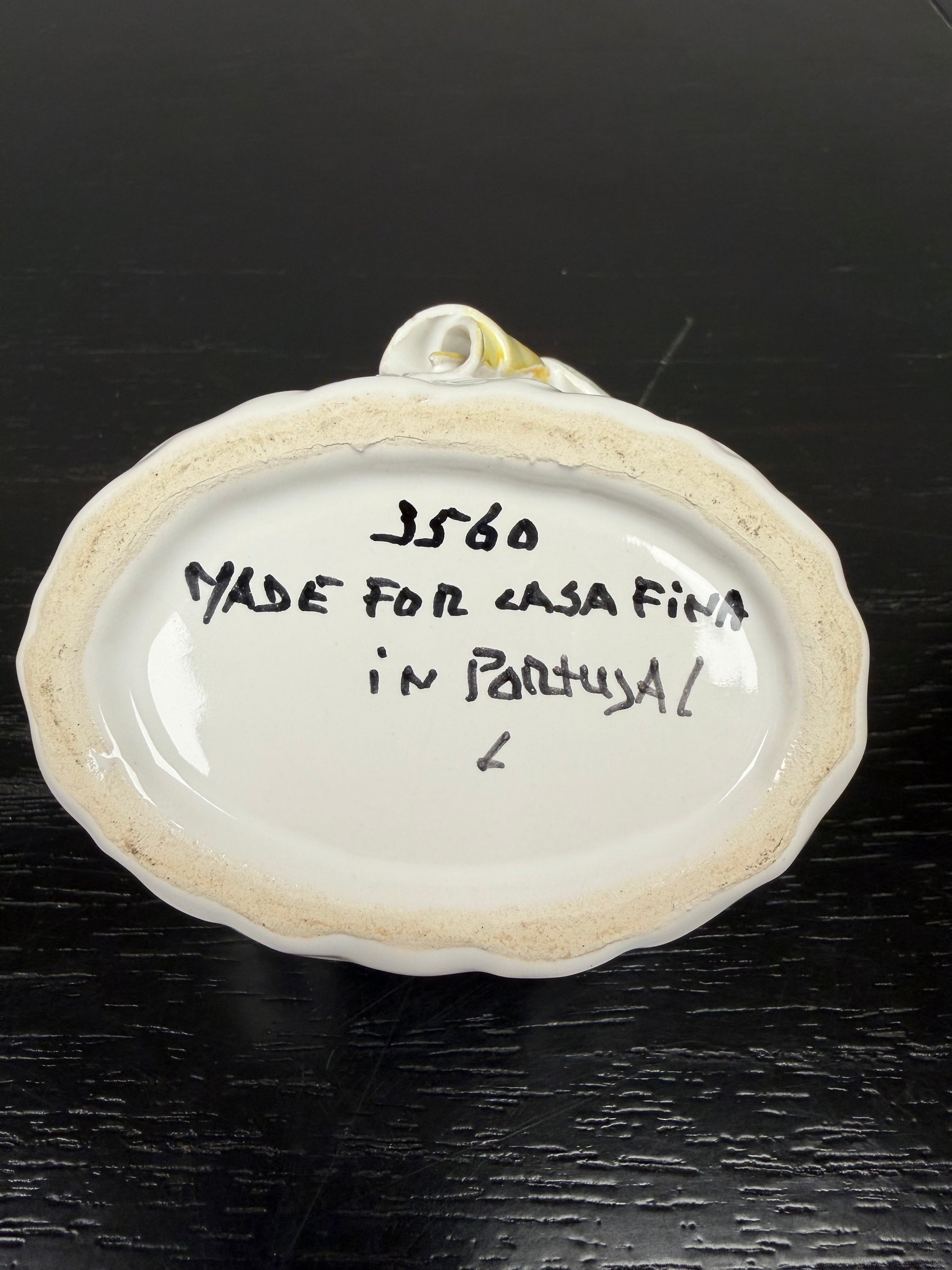 Vintage Ceramic Basket Trinket