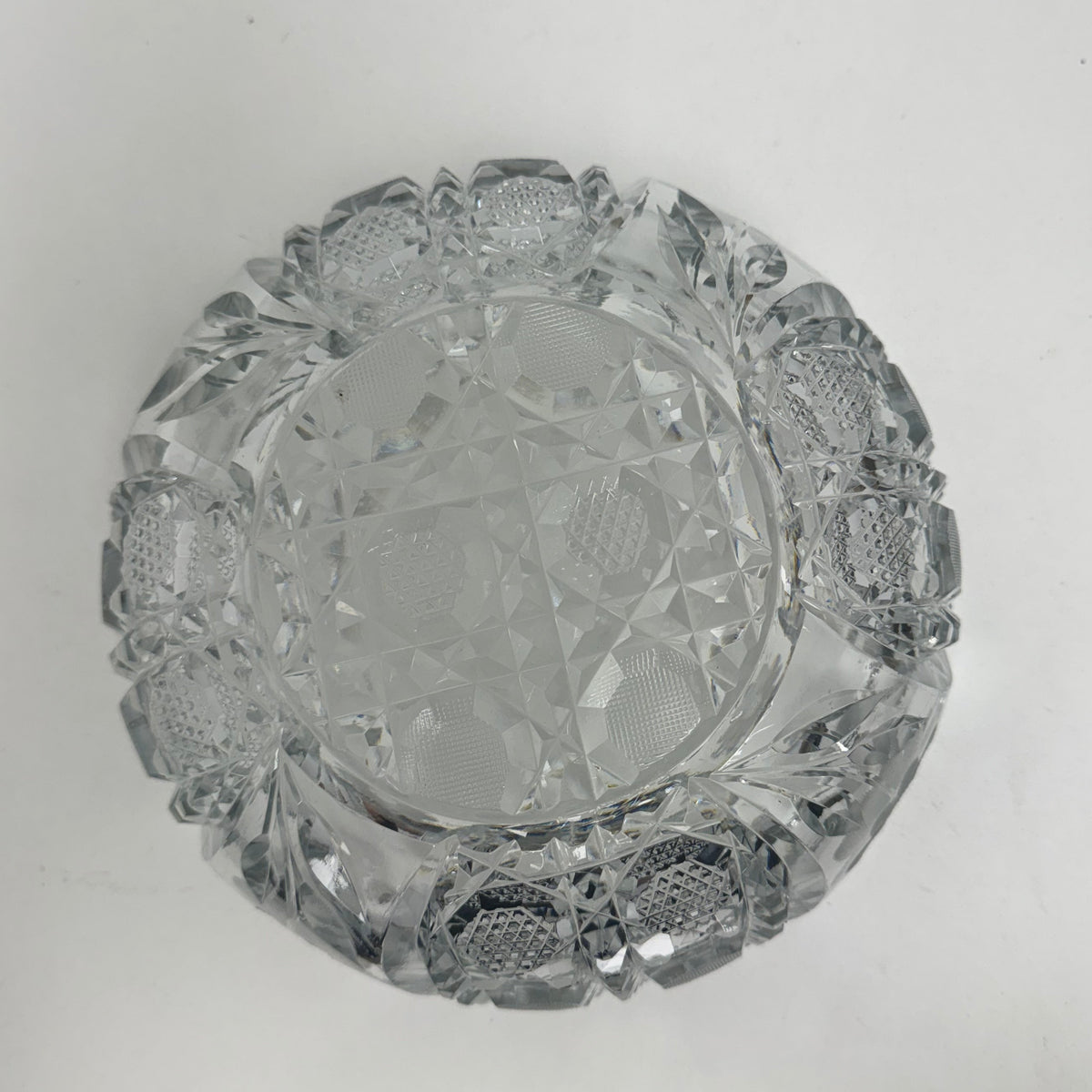Vintage American Brilliant Period-Style Crystal Bowl