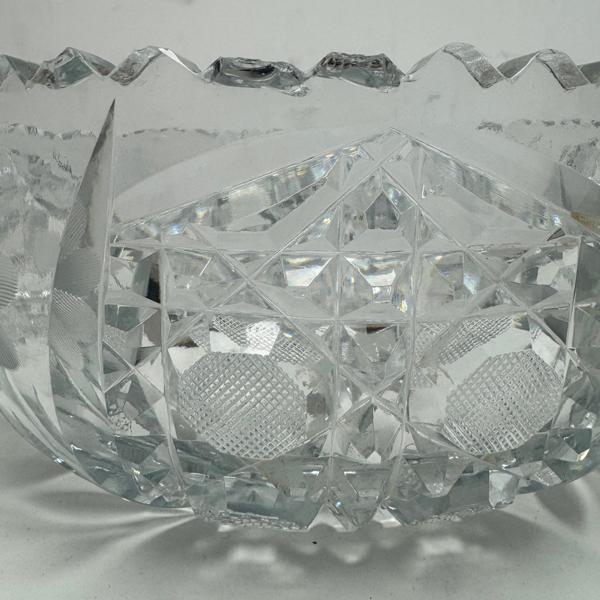 Vintage American Brilliant Period-Style Crystal Bowl