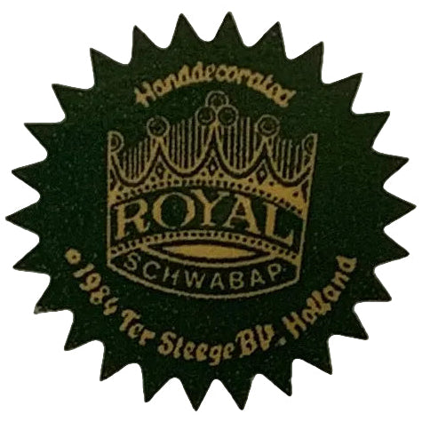 Vintage 1984 Royal Schwabap Hand Decorated Windmill Plate