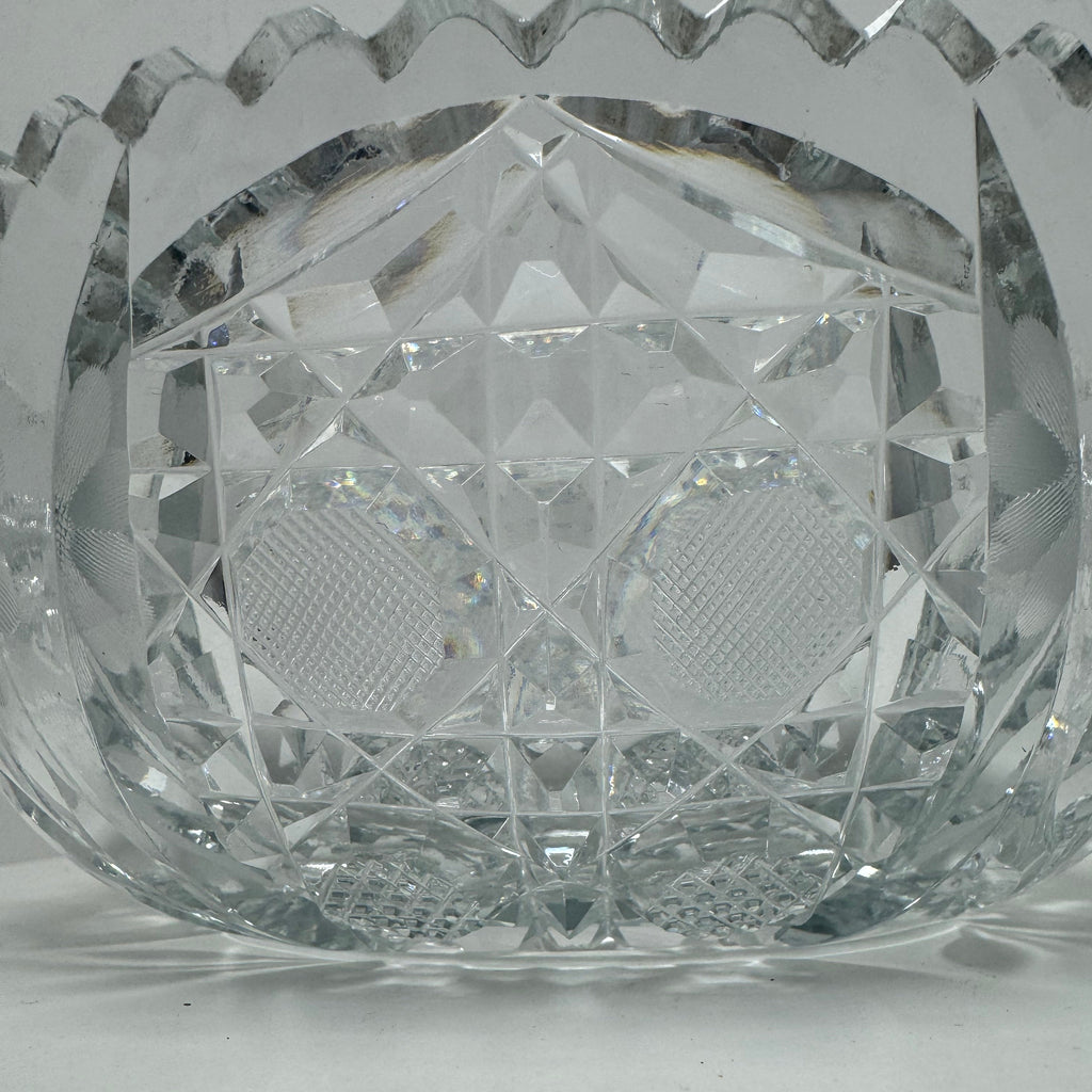 Vintage American Brilliant Period-Style Crystal Bowl