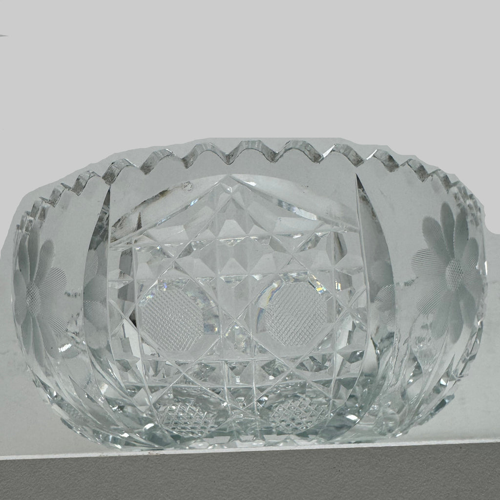 Vintage American Brilliant Period-Style Crystal Bowl