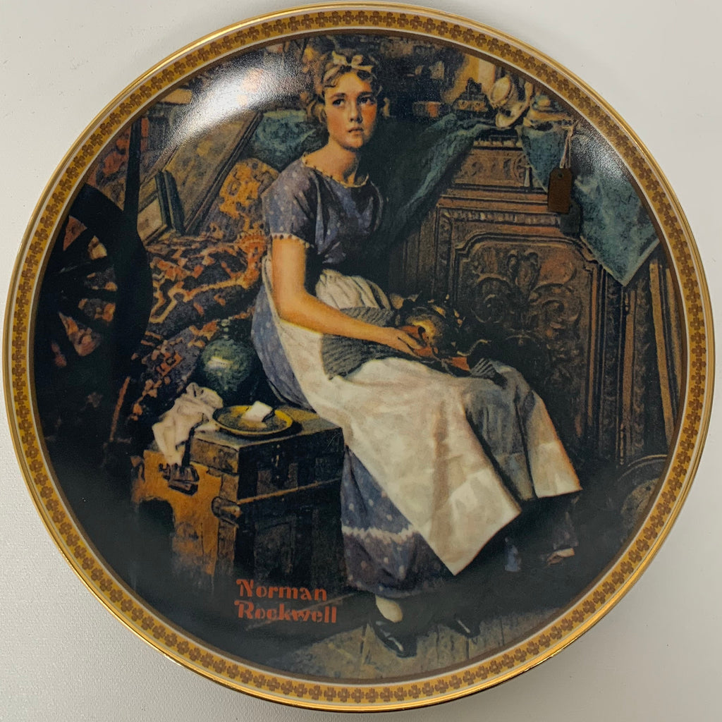 Vintage Norman Rockwell Knowles Collectors Plate | "Dreaming in the Attic"