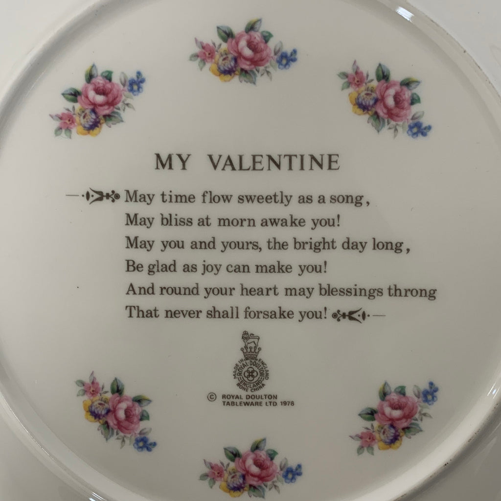 Royal Doulton "My Valentine" Plate 1979