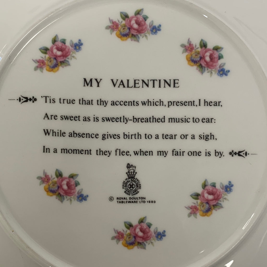 Vintage Royal Doulton "My Valentine" Plate 1981