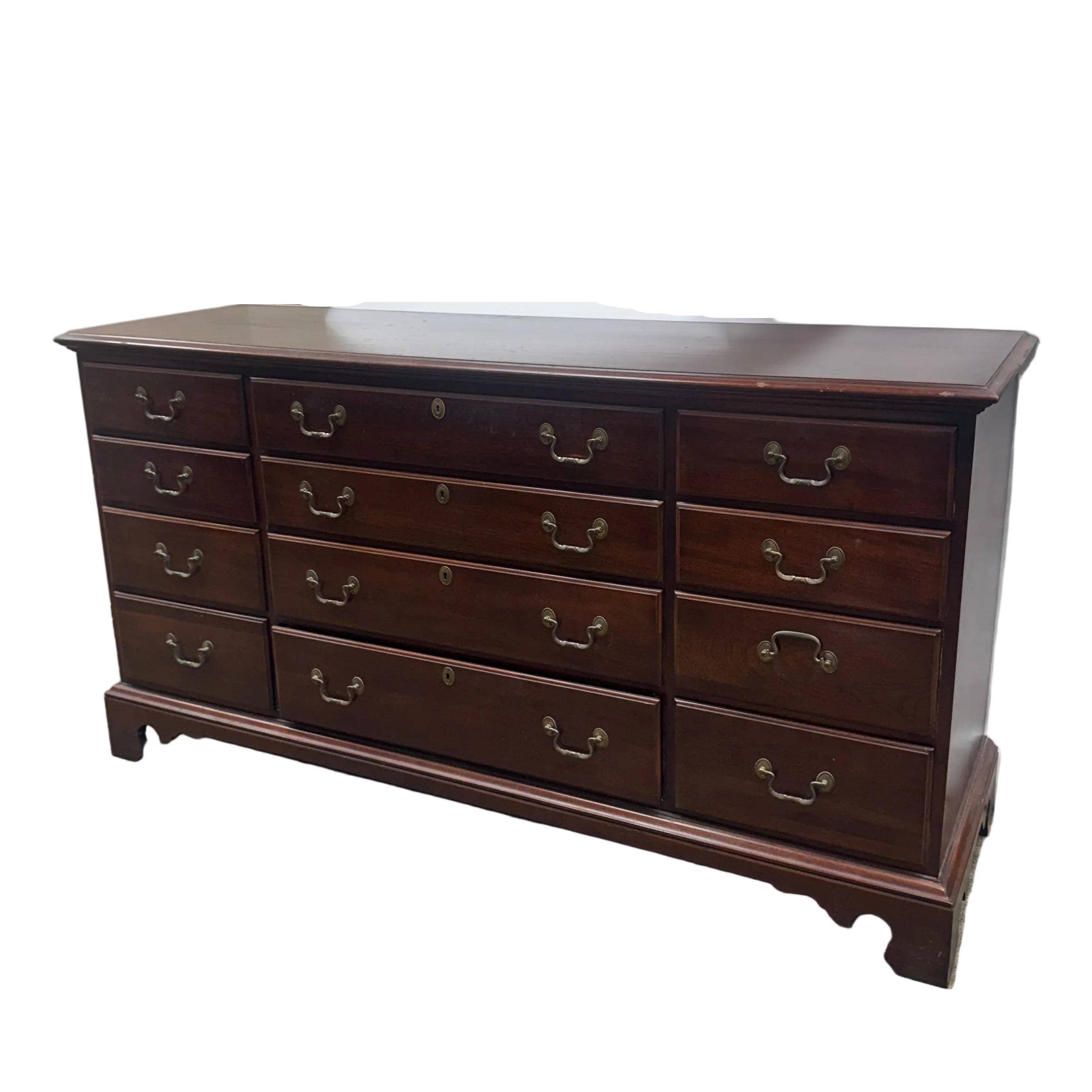 Link-Taylor Mahogany Beaufort Twelve Drawer Dresser